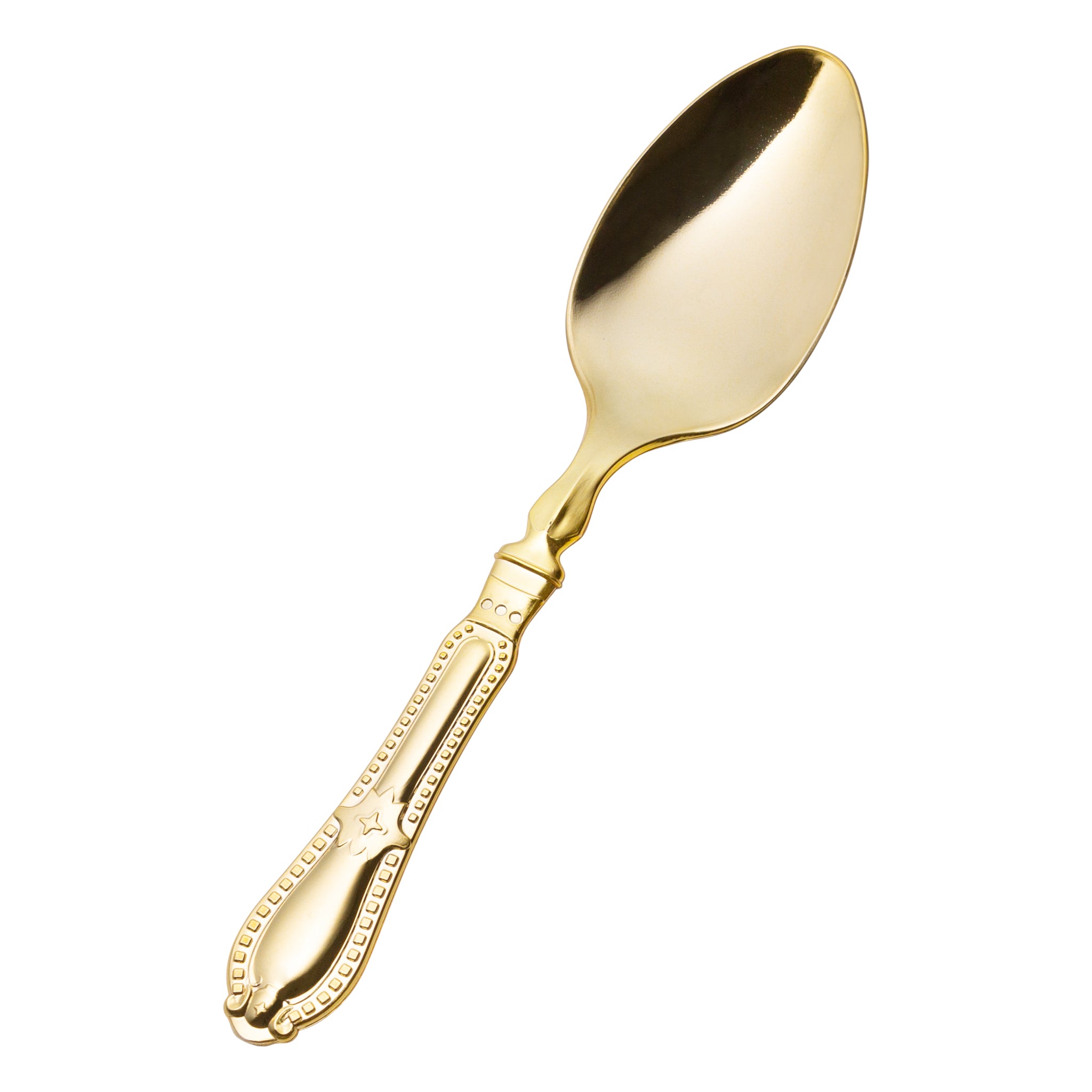 Disposable Shiny Metallic Gold Flatware Set - Elegant Baroque Style Plastic Cutlery for Parties, Weddings, and Special Events