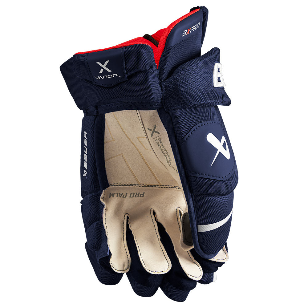 Bauer Vapor 3X Pro Senior Ice Hockey Gloves - Premium Protection for Hockey Players - Perfect for Games, Practices & Competitive Play