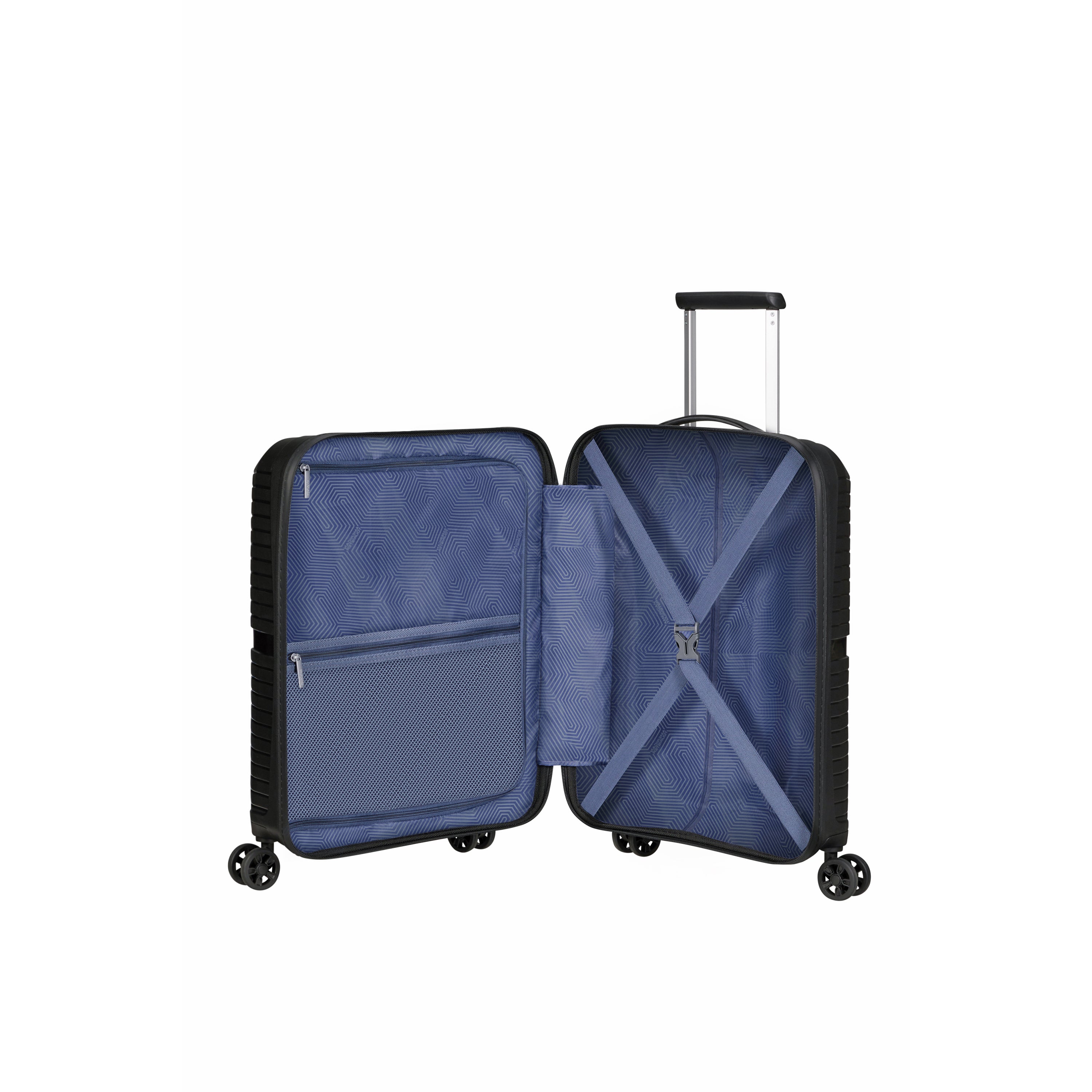 American Tourister Airconic Spinner Frontload Carry On Luggage - Lightweight Expandable Suitcase for Travel, Business Trips & Weekend Getaways | Durable Hardshell Spinner with Smooth Wheels & TSA Lock