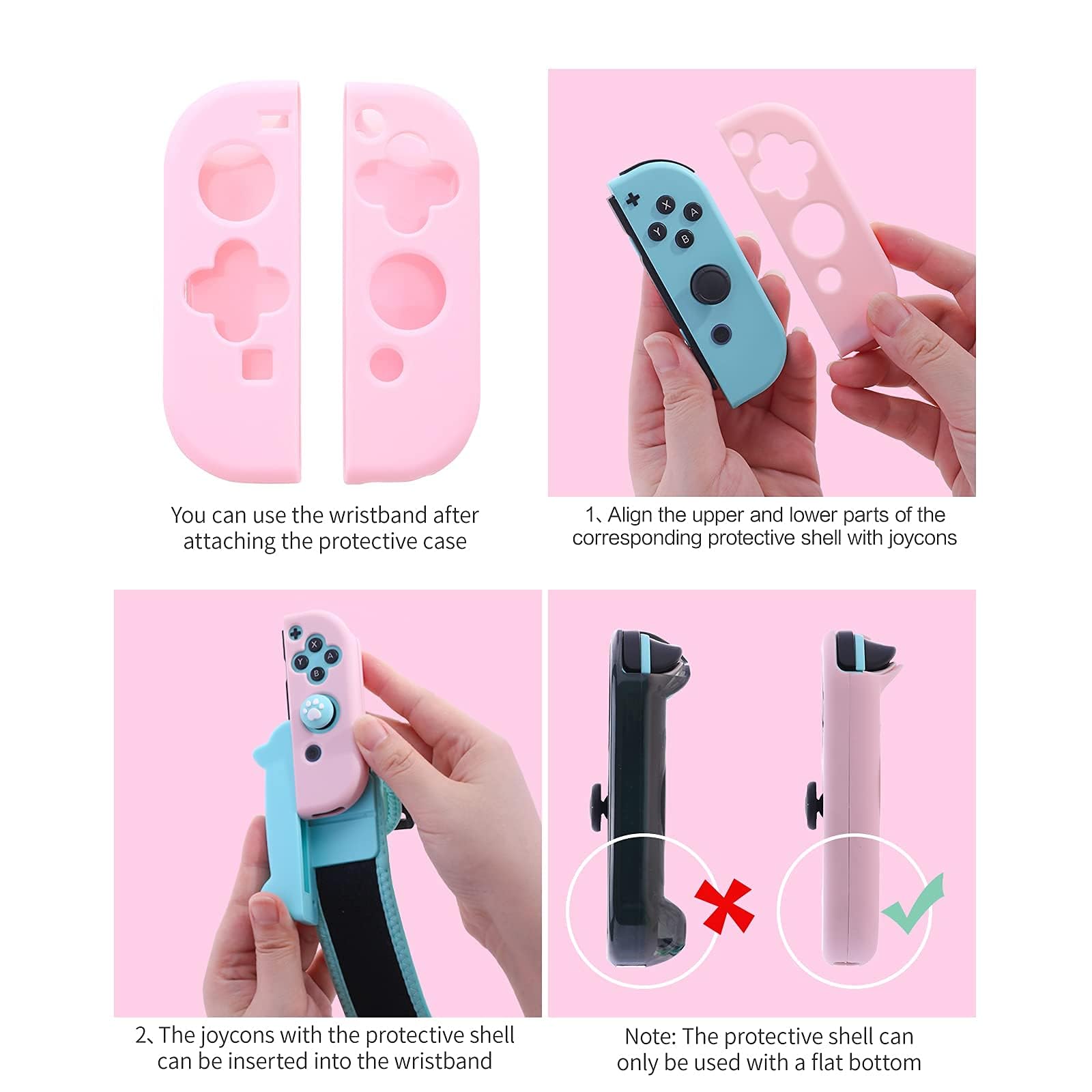 NANANINO Adjustable Elastic Dance Wristbands for Nintendo Switch - Just Dance 2024 Compatible, Kids Wrist Straps for Dance Games (2-Pack) - Perfect for Family Dance Parties & Interactive Gaming Fun