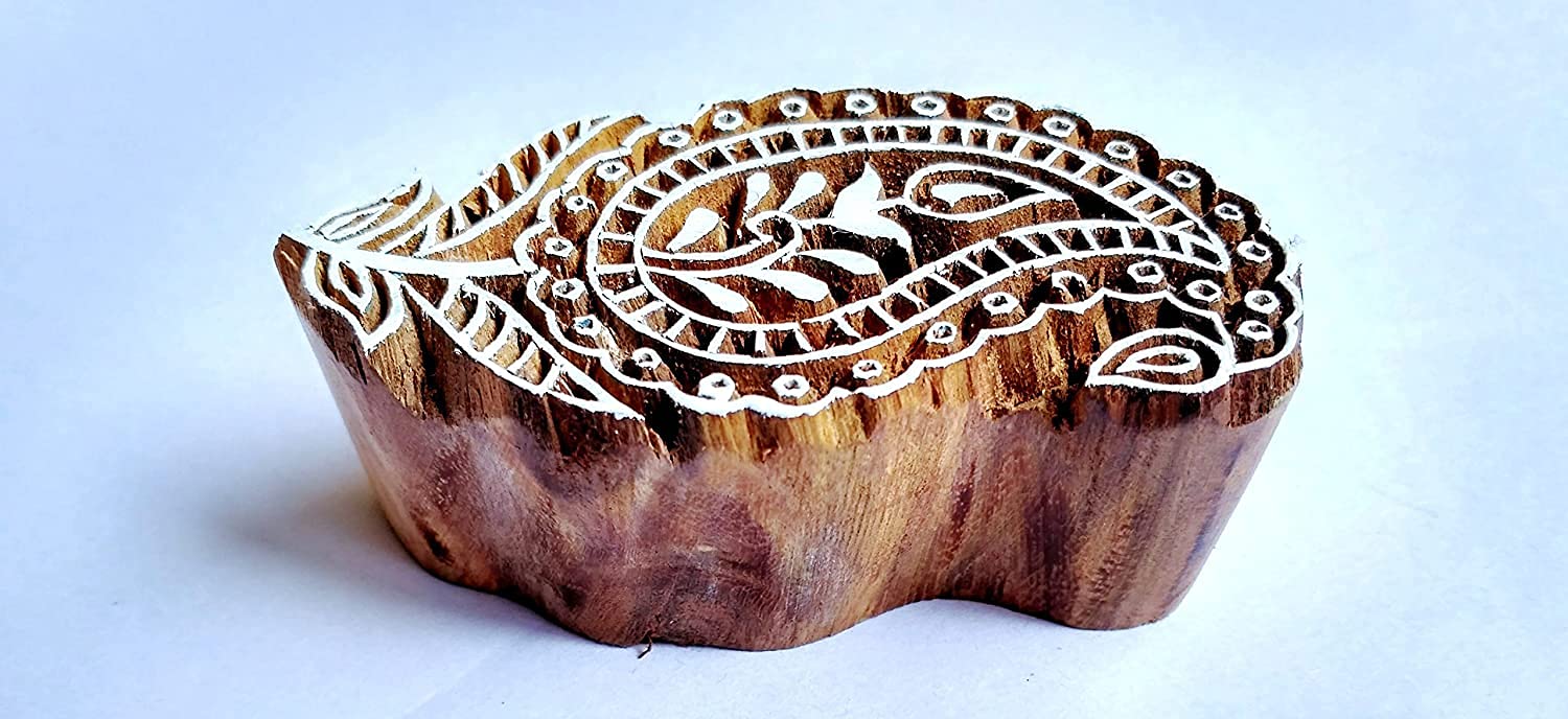 Wooden Block Stamps for Batik Printing - 2.8x1.8