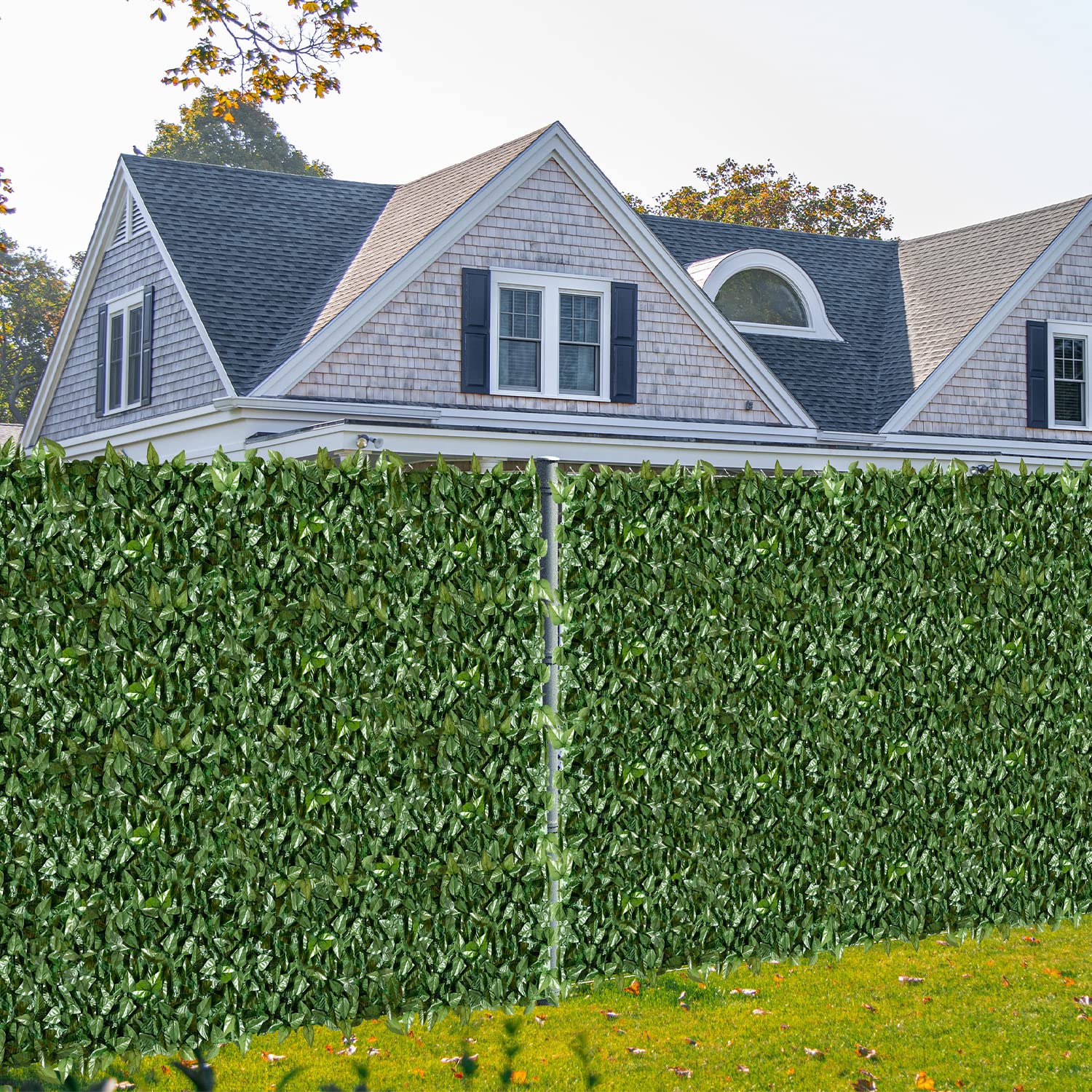 Artificial Ivy Privacy Fence Screen 39''x360'' - Realistic Fake Hedge Leaf & Faux Vine Wall Cover for Outdoor Garden, Yard, Patio, Balcony | UV Resistant, Weatherproof Decor for Privacy, Shade & Aesthetic Enhancement