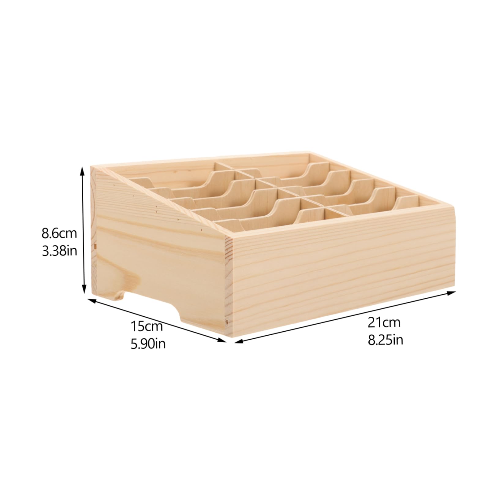 CANIGHT Wooden Phone Organizer Box - Stylish Mobile Phone Display Shelf with Cubes | Perfect for Home, Office, and Retail Store Organization