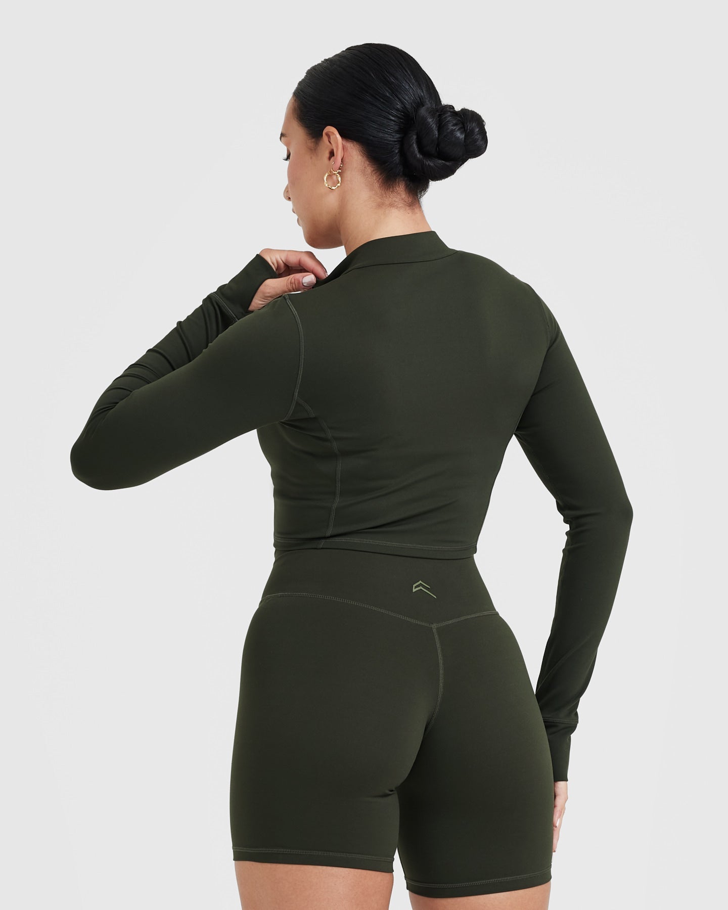 Timeless Khaki Crop Jacket for Women - Lightweight Spring & Fall Outerwear - Perfect for Casual Outings, Travel & Layering