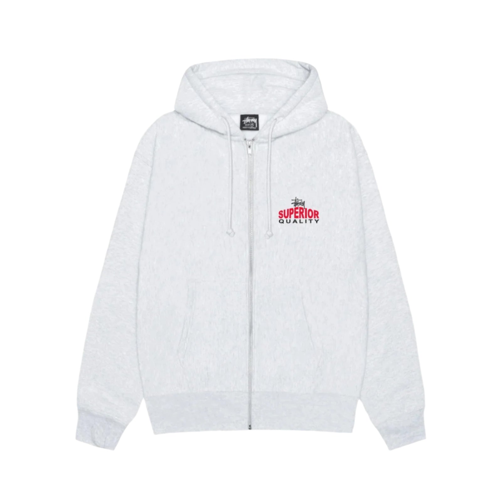 Stussy Premium Zip Up Hoodie for Men & Women - Soft Cotton Fleece Pullover with Front Pockets - Perfect for Streetwear, Casual Outfits & Gym Wear