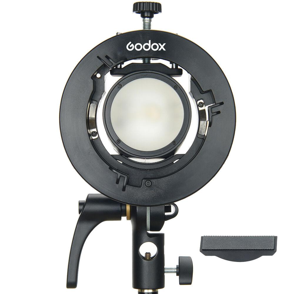 Godox S2 Speedlite Bracket with Bowens Mount - Universal Flash Bracket for Off-Camera Photography, Studio & Outdoor Shooting
