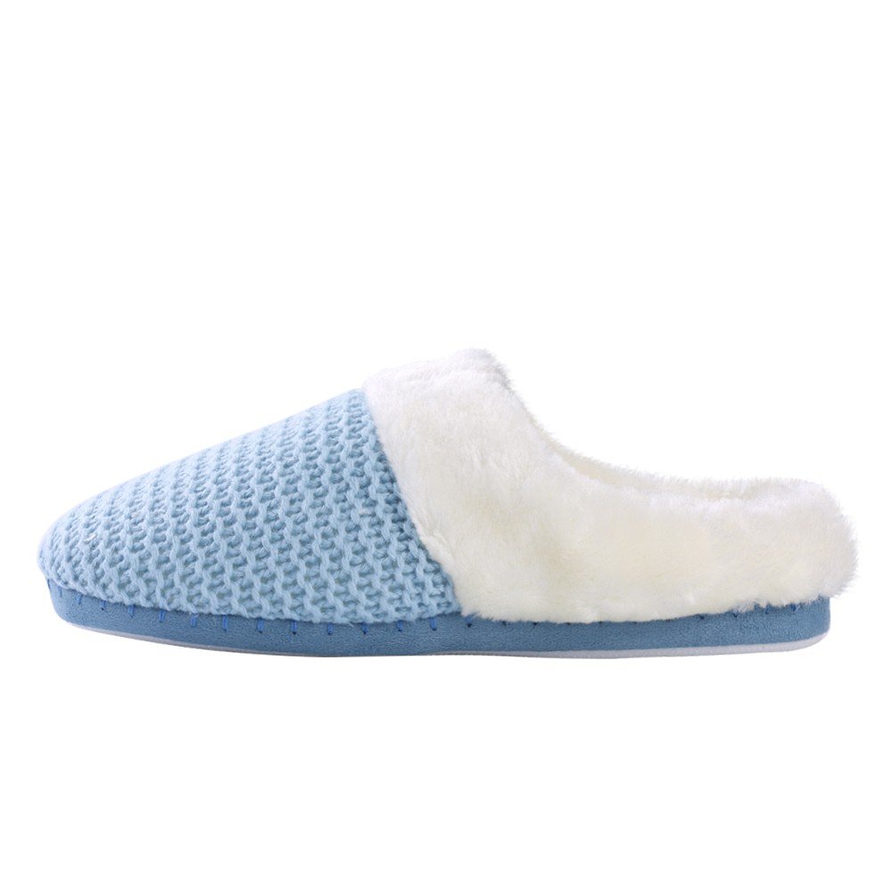 Women's Memory Foam Knit Slippers - Cozy Indoor House Shoes with Soft Cushioning for Home, Bedroom & Lounge Wear - Non-Slip Comfortable Footwear for Relaxing & Walking Around the House