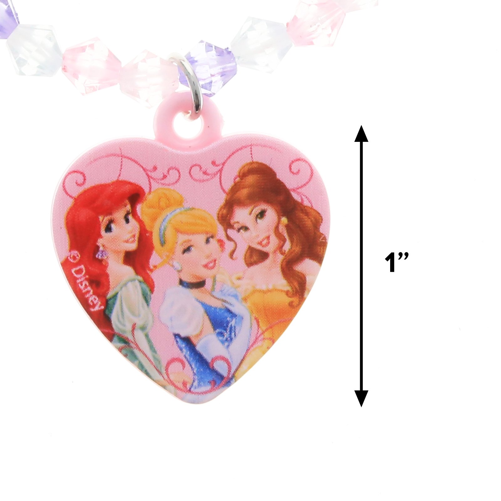 Disney Princess Necklace and Bracelet Jewelry Set for Girls - 2 Elegant Styles (Aurora & Cinderella) | Perfect for Birthday Gifts, Dress-Up Play, and Special Occasions