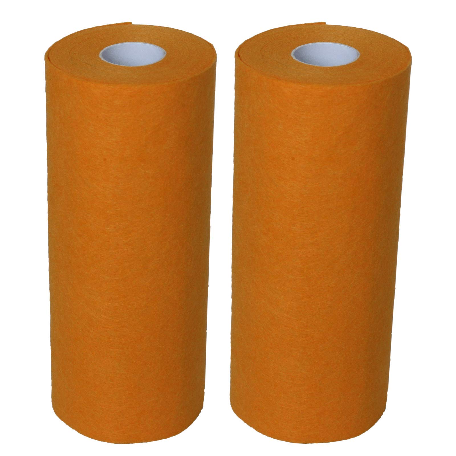 Bamboo Fiber Washable & Reusable Kitchen Towels - Super Absorbent, Quick Dry Cleaning Cloths for Kitchen, Dishes, Countertops & More (Orange) - Eco-Friendly & Durable Cleaning Rags
