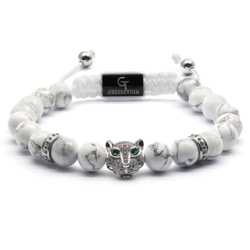 White with Silver Leopard