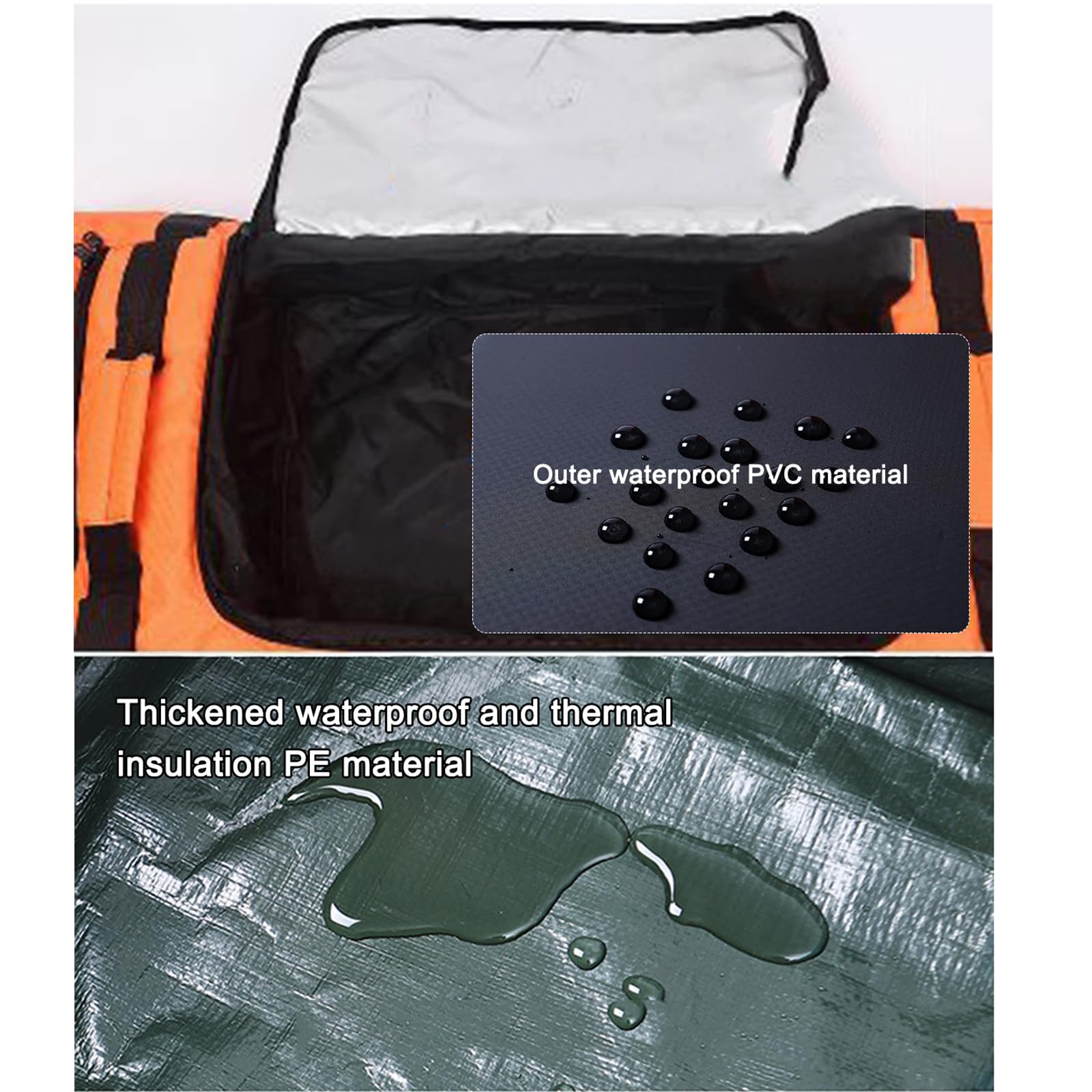 **Waterproof Rolling Double Ski & Snowboard Travel Bag with Wheels - 3 Storage Compartments for Easy Organization - Fits Skis & Snowboards Up to 165cm - Perfect for Air Travel, Mountain Trips & Gear Storage**