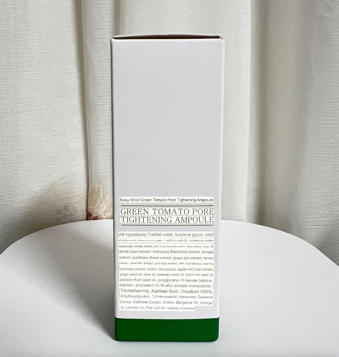 Korean Skincare Green Tomato Pore Care Ampoule 50ml - Hydrating Face Moisturizer & Pore Minimizing Serum for Clear Skin | Daily Skincare Routine & Acne-Prone Skin Solution
