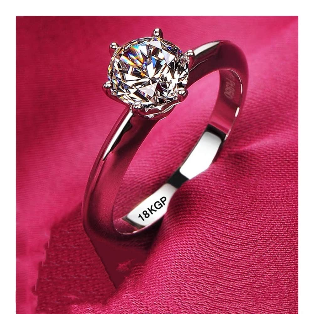 Elegant Ayimei Gold Rings for Women - Wedding Band, Engagement & Bridal Jewelry Gift - Size 8, R168 Gem Color - Perfect for Anniversaries, Proposals & Special Occasions