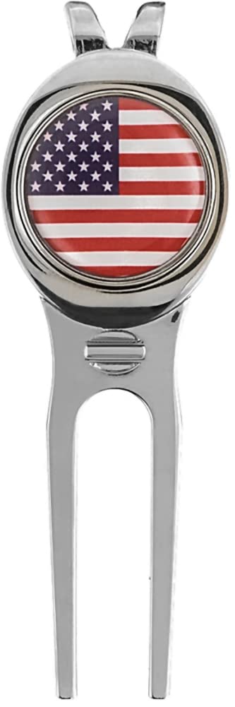 Premium Golf Divot Repair Tool & Ball Marker - CHIVENIDO Stainless Steel Golf Accessory for Greens Repair, Perfect Gift for Golfers (Use on Golf Course, Driving Range & Practice Greens)