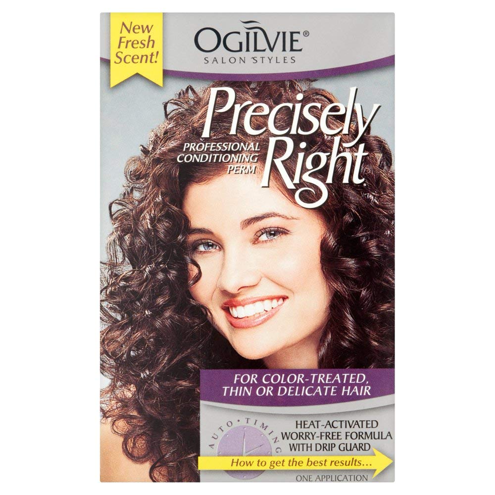 Ogilvie Precisely Right Perm Treatment - 3 Pack | Professional Hair Perm Solution for Salon-Quality Curls at Home | Perfect for DIY Styling & Long-Lasting Waves