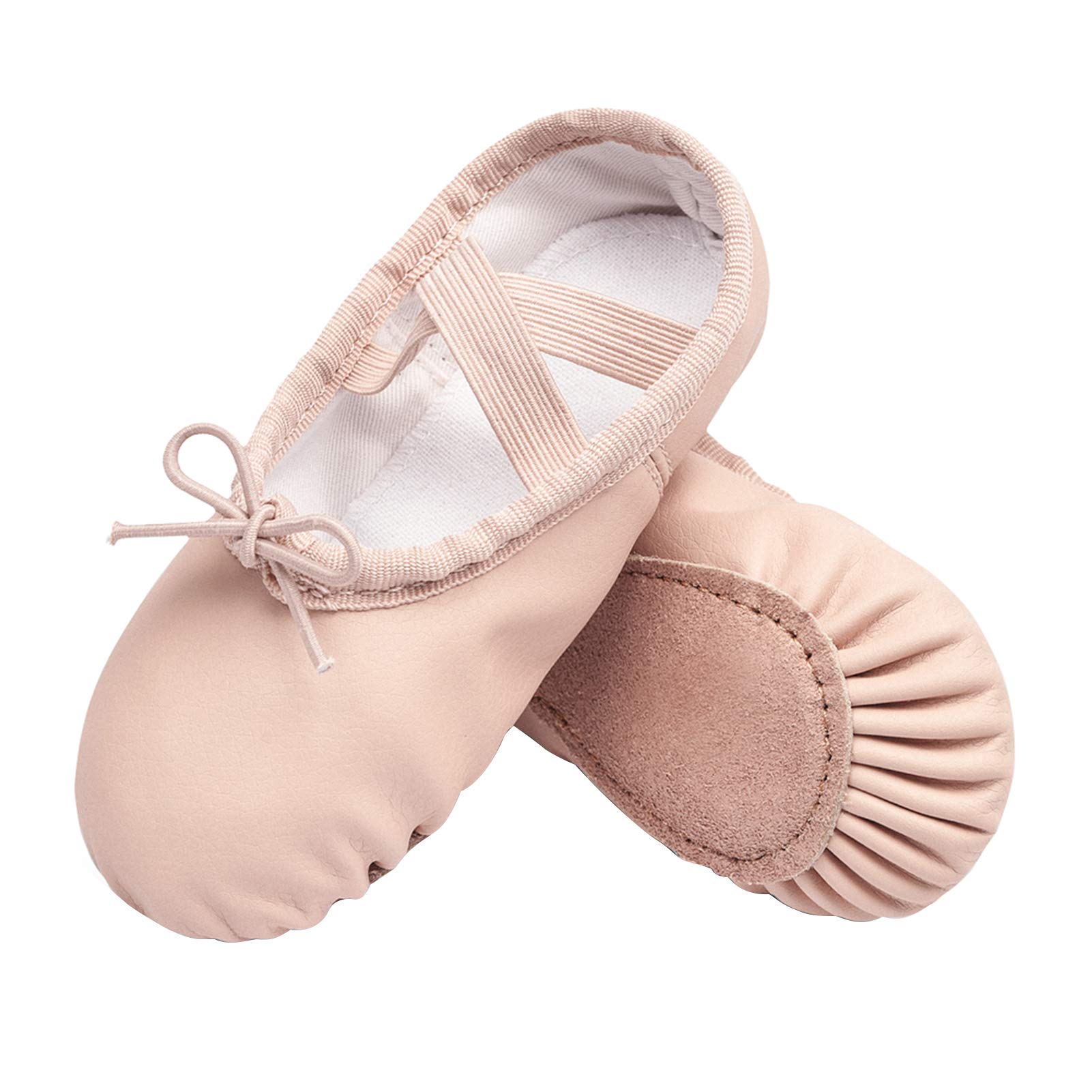 Stelle Ballet Shoes for Girls & Boys - Soft Leather Toddler Dance Slippers for Little Kids & Big Kids | Perfect for Ballet Class, Recitals & Dance Practice
