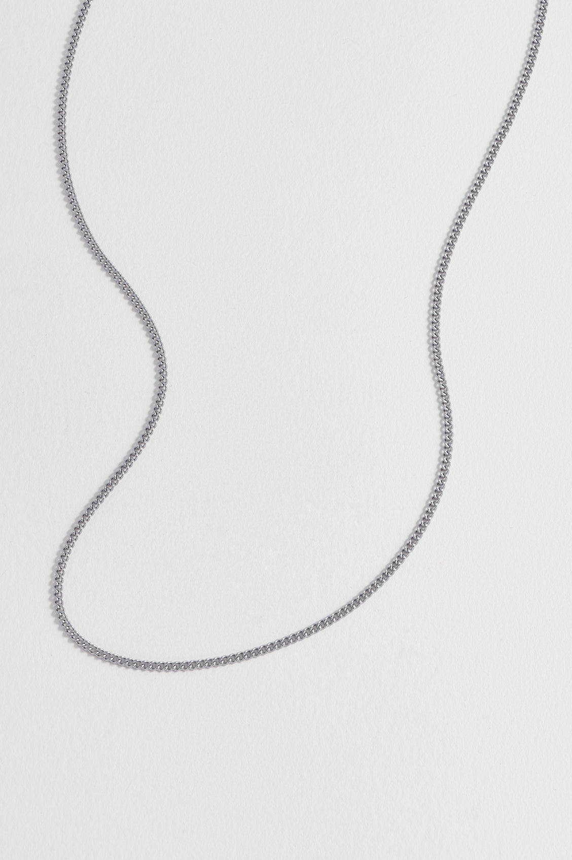Stylish Men's Fine Curb Chain Necklace - 14K Gold Plated Stainless Steel Jewelry for Casual & Formal Wear - Perfect Gift for Him