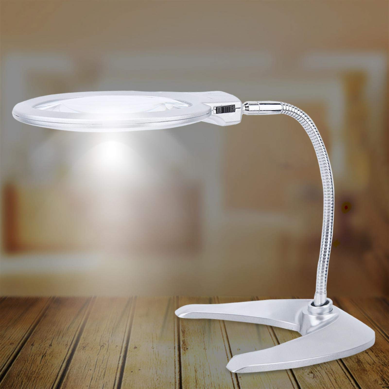 Estink 11x5.9 Inch Magnifying Glass - High Quality Desk Magnifier for Reading, Crafts & Close Work | Perfect for Home, Office, Bar & Cafe Use
