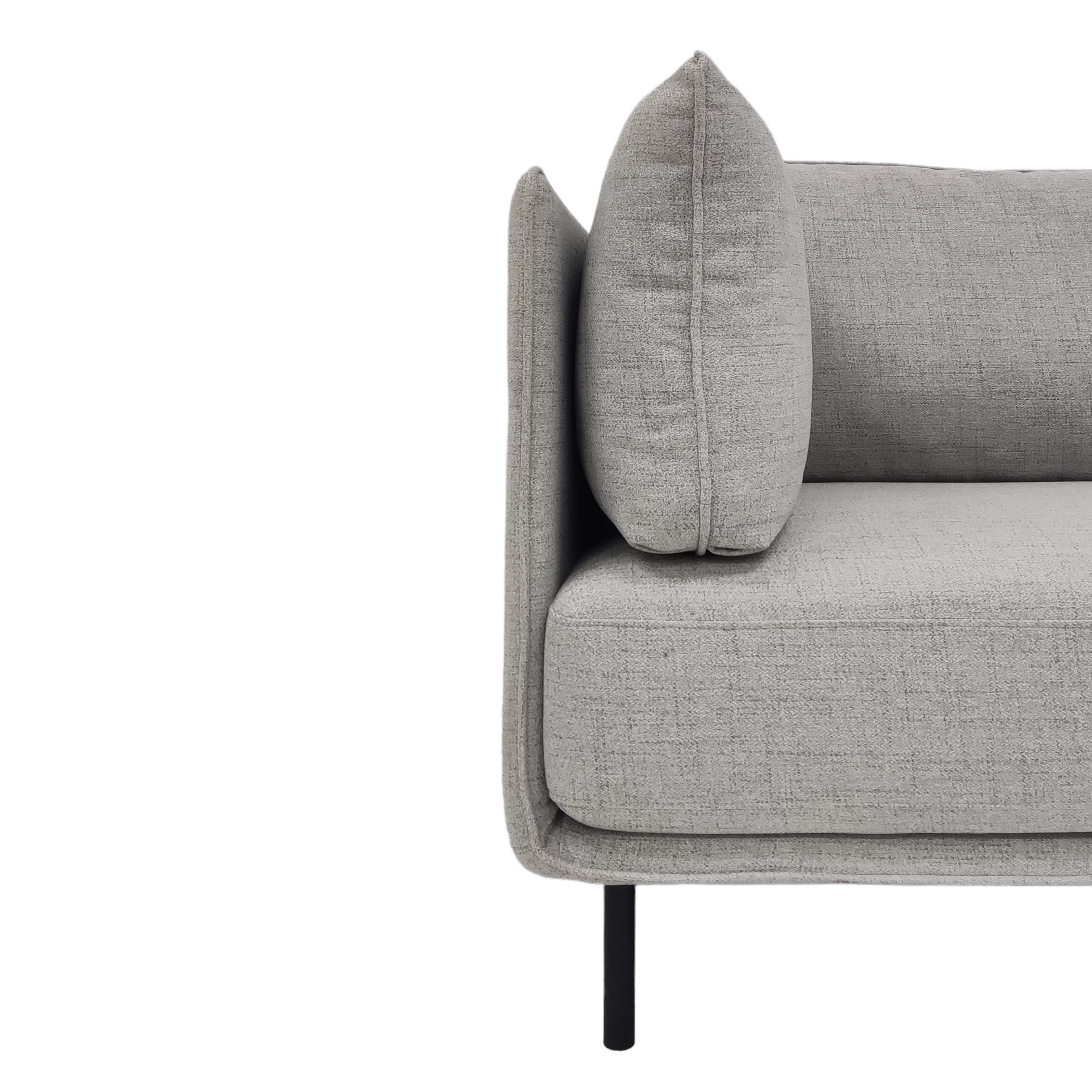 Nestle 2.5 Seater Sofa - Modern Fabric Living Room Couch with Sturdy Wooden Frame | Perfect for Small Spaces, Apartments & Cozy Home Decor