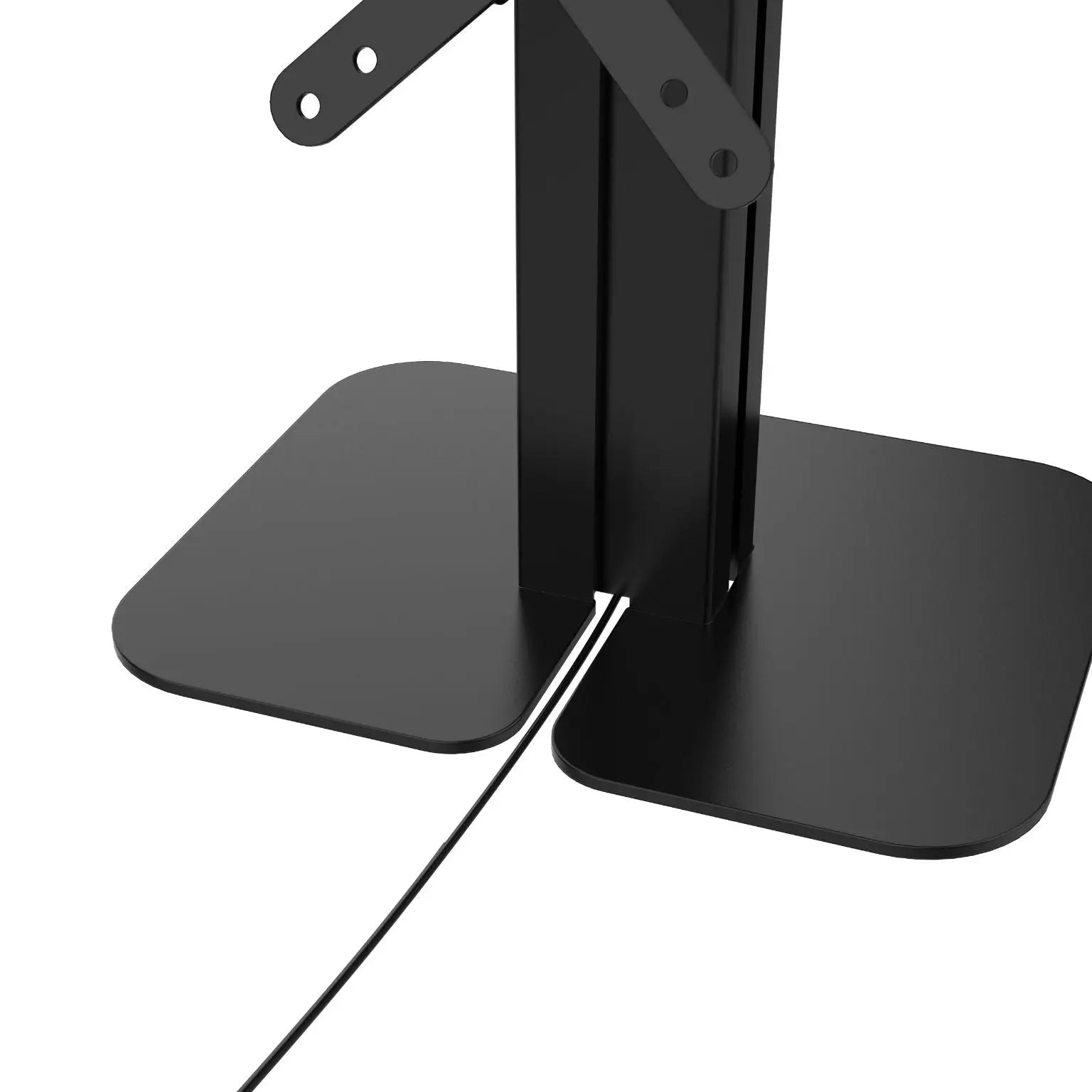 Dual VESA Compatible Table Mount for POS Systems - Adjustable Monitor Stand for Retail, Restaurant & Office Use