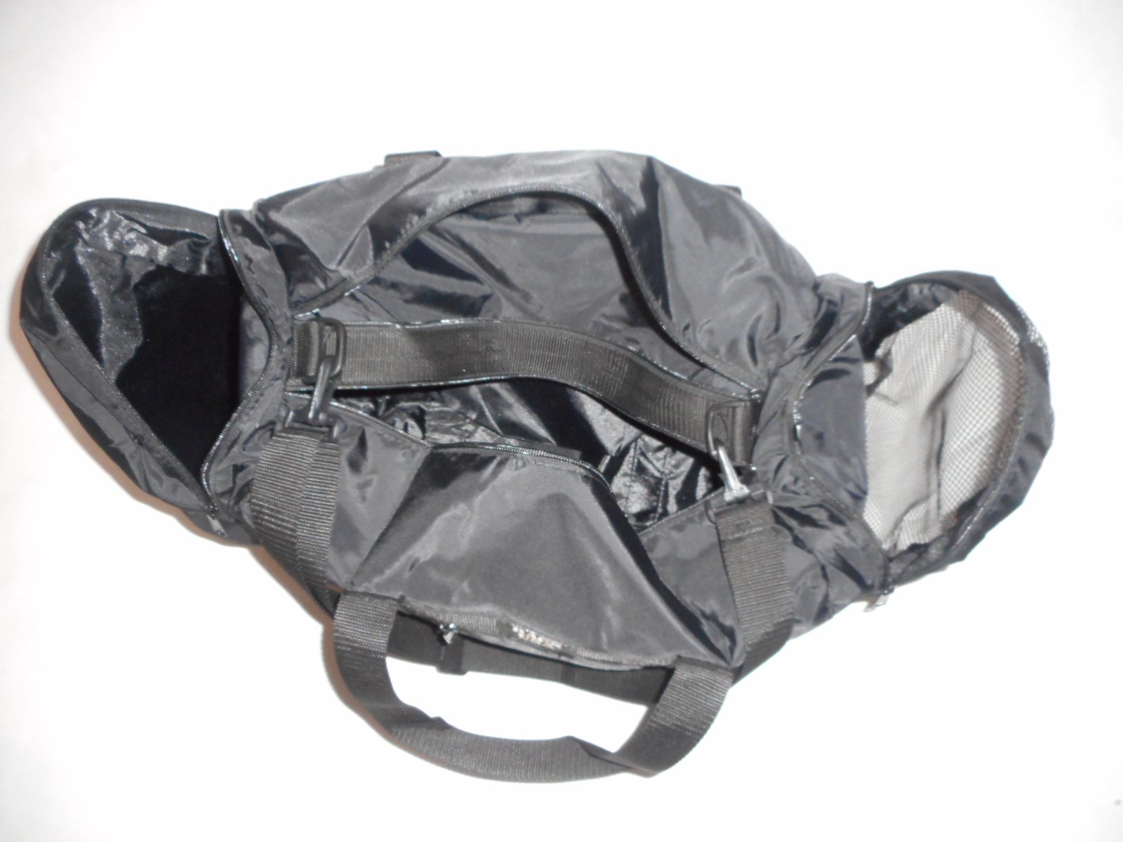 Premium Waterproof Duffle Bag with Wet/Dry Compartment & Mesh Front Pocket - Made in USA (Black) - Ideal for Gym, Travel & Outdoor Adventures