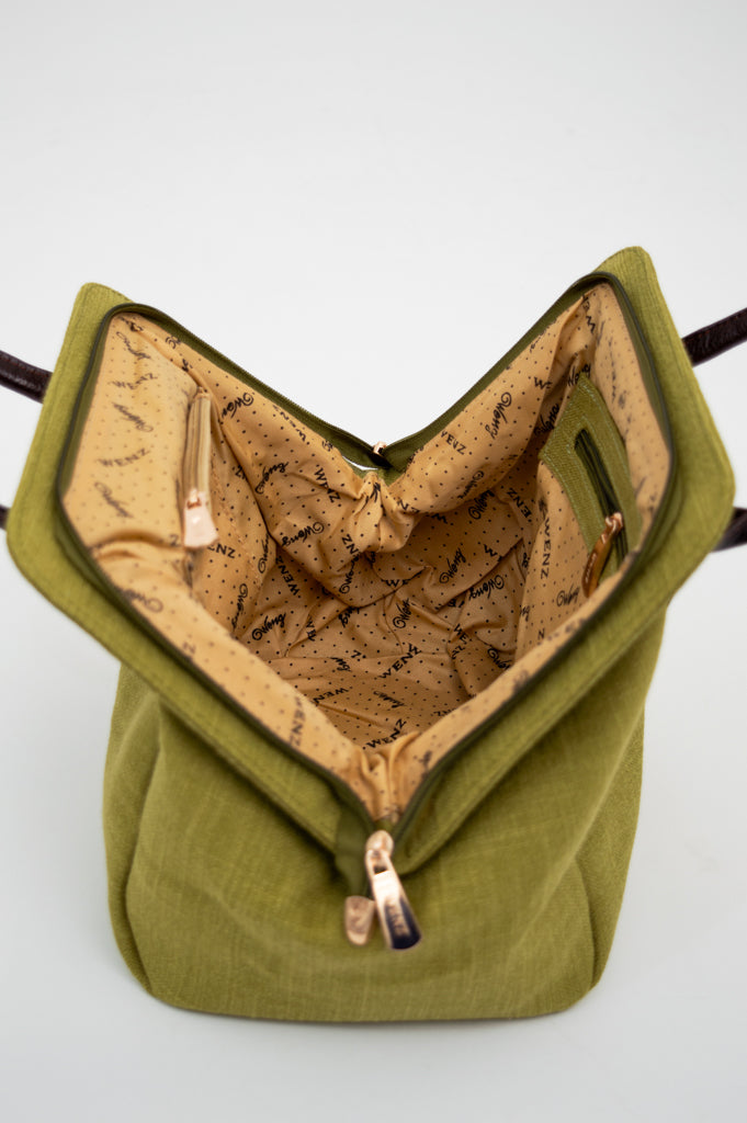 Kelly Handbag 800 - Premium Leather Crossbody Bag for Women in Lime Green | Perfect for Work, Travel & Everyday Use