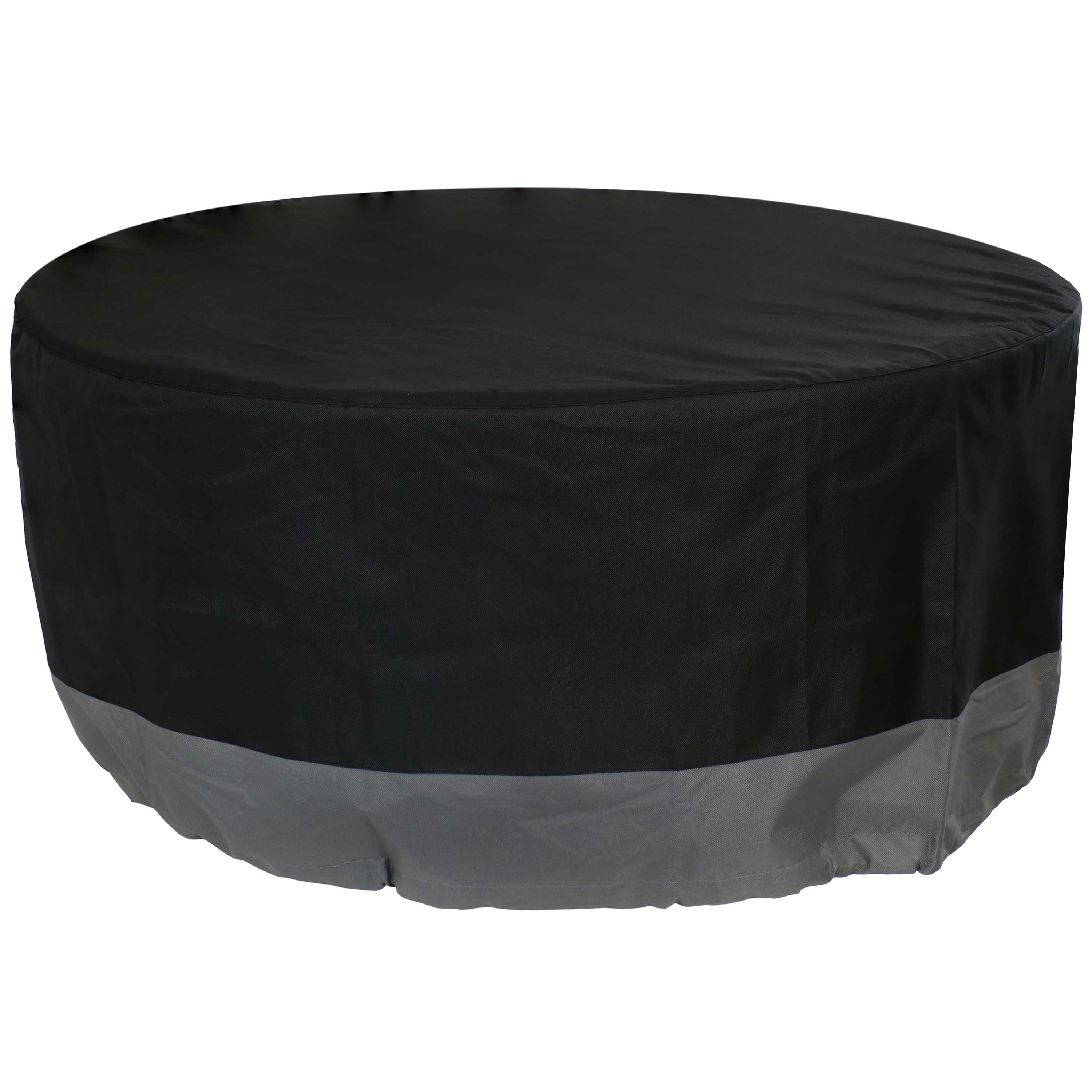 Sunnydaze Round Fire Pit Cover - UV Resistant Waterproof Outdoor Patio Furniture Protector for All Weather Use