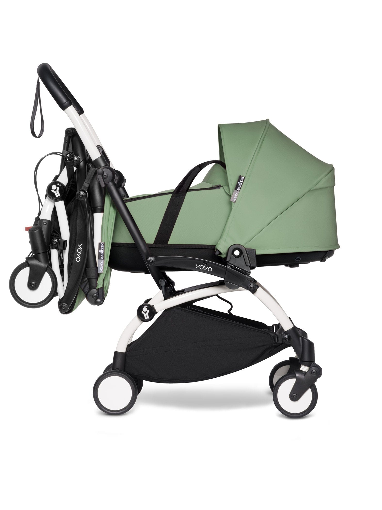 Stokke YOYO 3 Double Stroller with Bassinet & Toddler Seat - Lightweight Compact Travel Stroller for Twins or Siblings (Ages 0-4) | Perfect for City Walks, Air Travel & Everyday Use