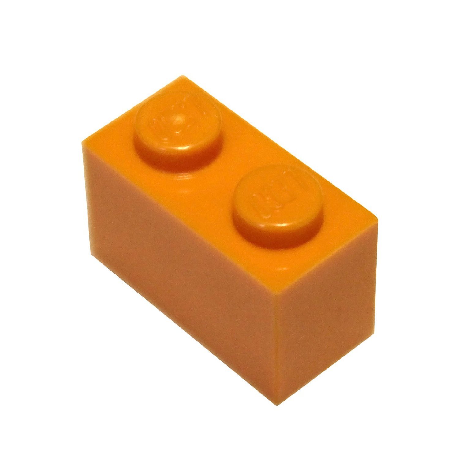LEGO Bright Orange 1x2 Bricks (200 Pieces) - Bulk Building Blocks for Kids, DIY Projects, and Creative Play