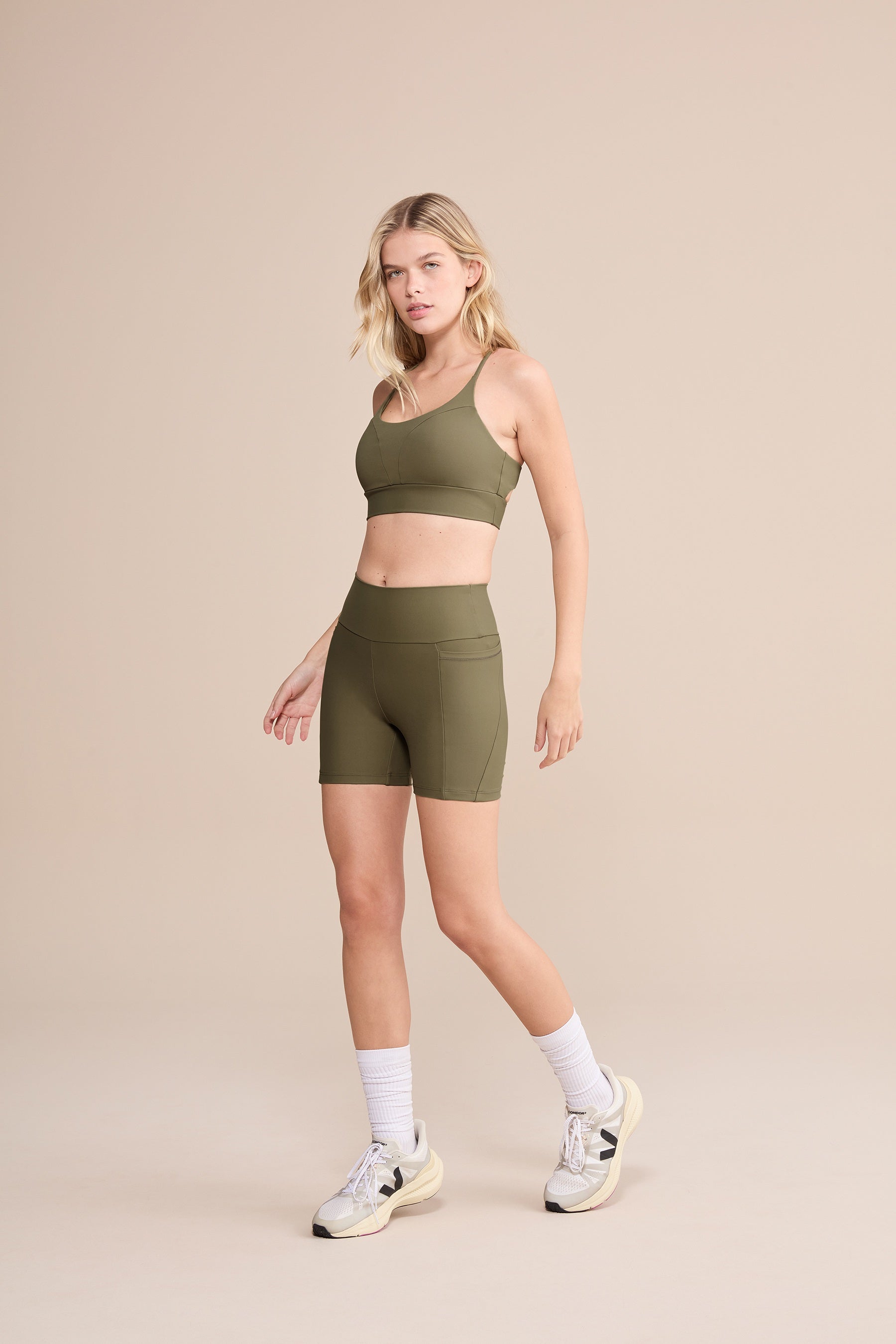 CrossFit Green® High Support Sports Bra for Women - Perfect for Gym, Running & High-Intensity Workouts