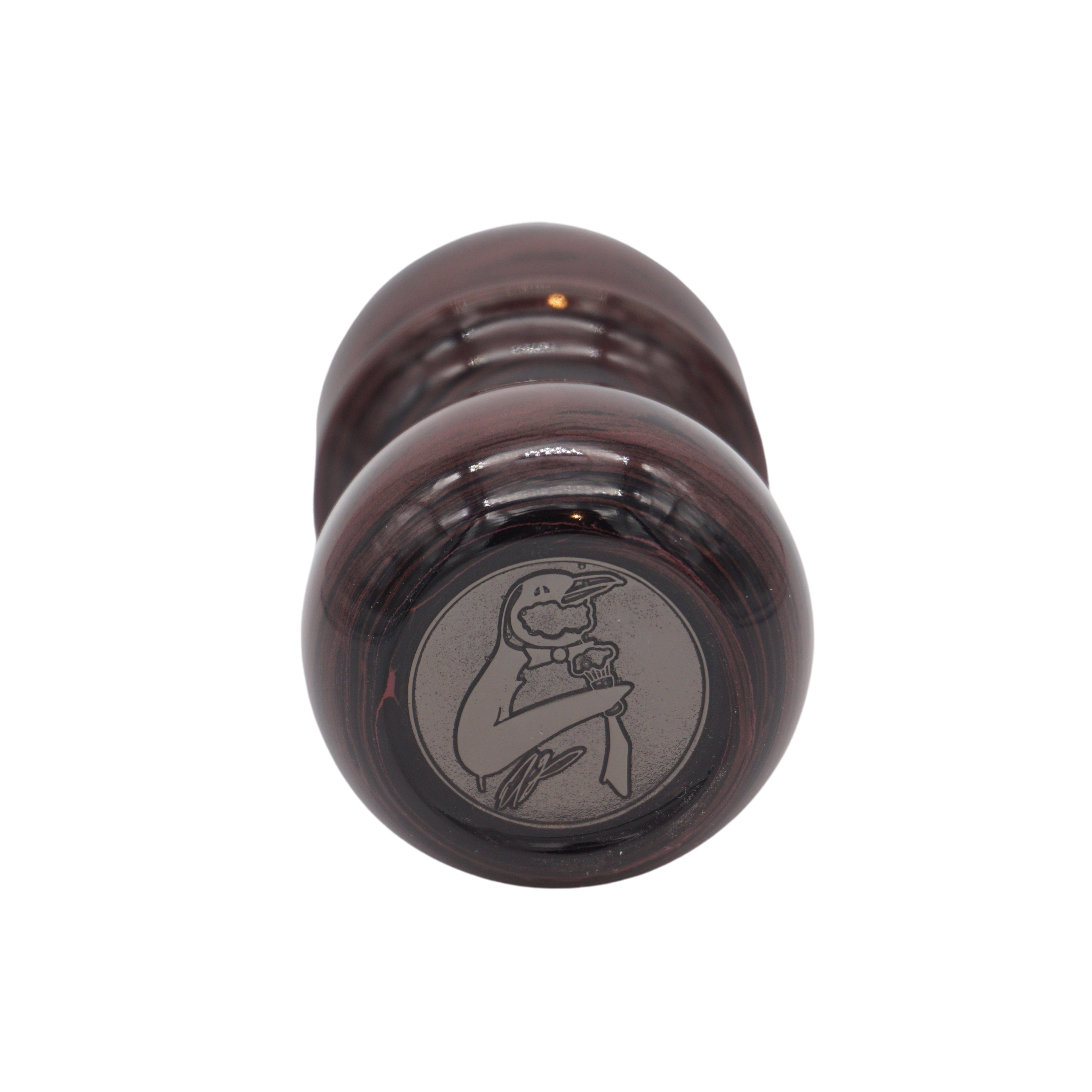 Premium Handmade Raspberry Ebonite Shaving Brush Handle - Compatible with 24mm & 26mm Knots - Perfect for Wet Shaving & Barber Shop Use - Luxury Grooming Gift for Men