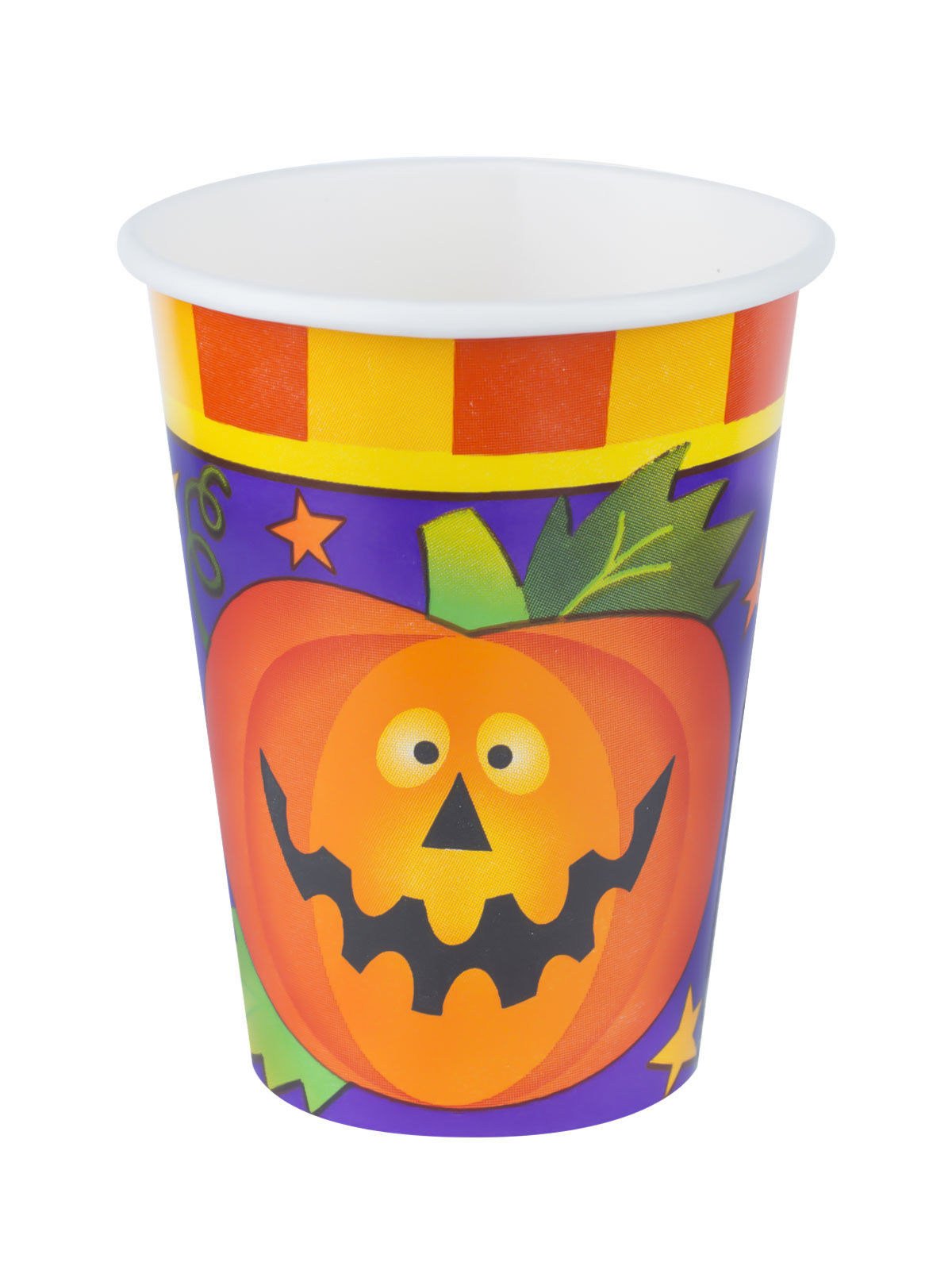 8 Count 9 Oz. Friendly Frights Paper Hot/Cold Cups - Halloween Party Supplies for Coffee, Tea, and Cold Beverages - Perfect for Spooky Gatherings, Trick-or-Treat Events, and Themed Celebrations