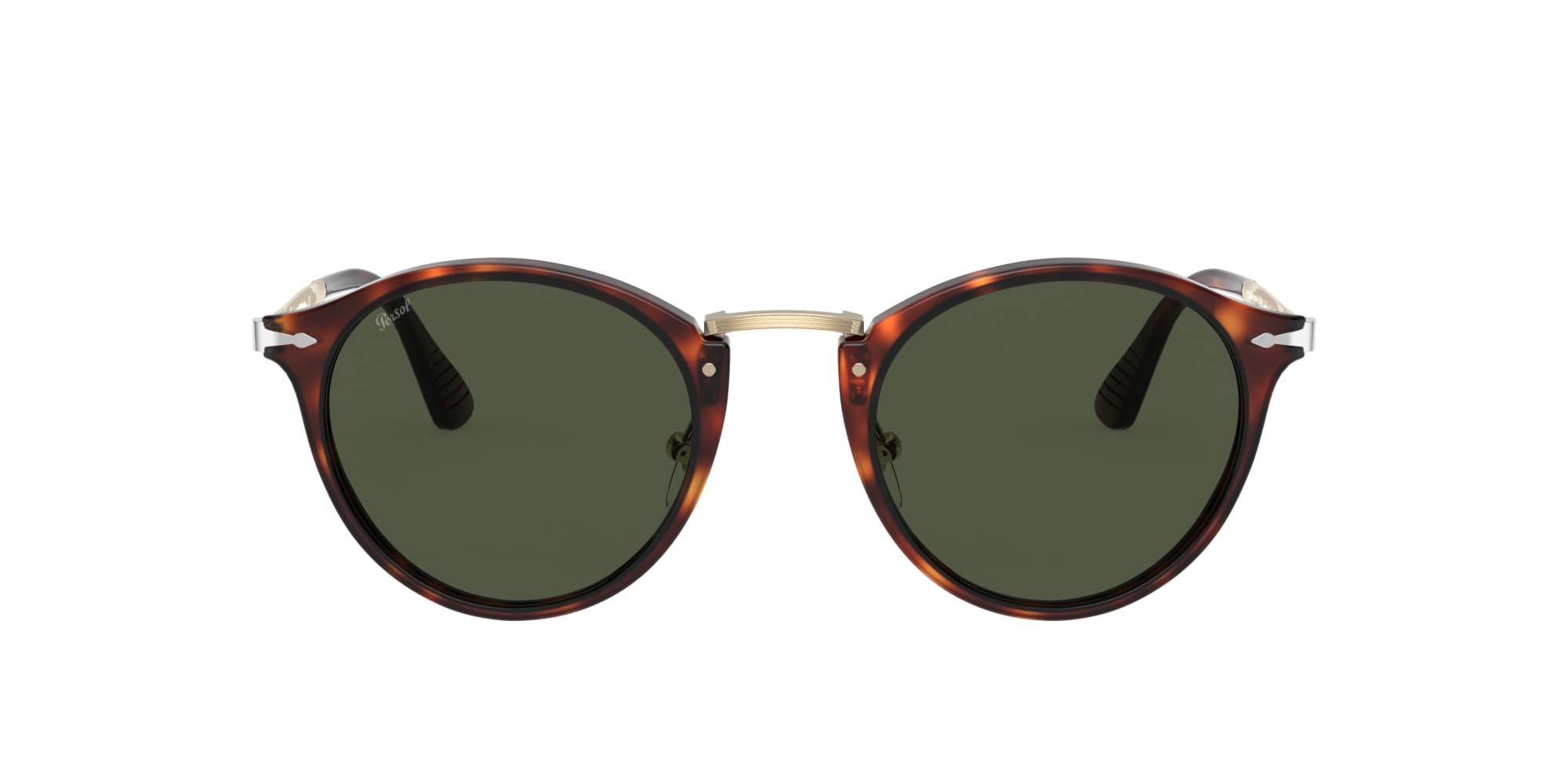 Persol PO3166S Round Sunglasses for Men & Women - Classic Vintage Style with UV Protection - Perfect for Driving, Travel & Outdoor Activities