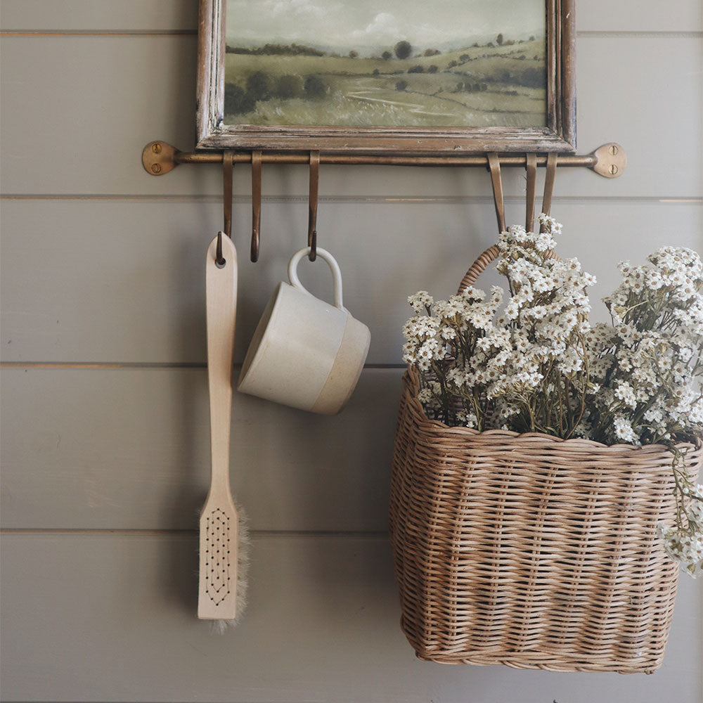 Roscoe Wall Basket - Decorative Woven Storage Basket for Home Organization | Perfect for Bathroom, Bedroom, or Kitchen Storage