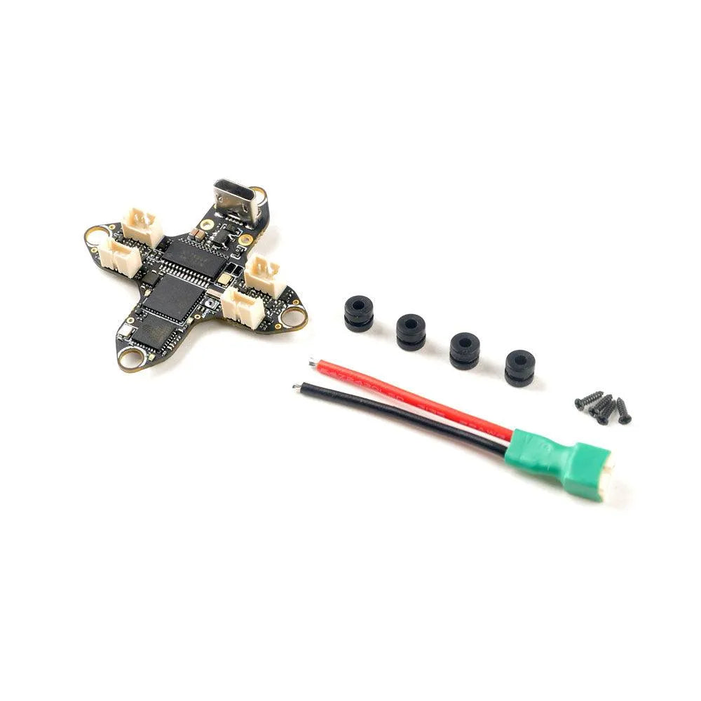 Happymodel CrossF4 ELRS 1-2S Flight Controller with BMI270 IMU & UART ELRS V3.0 Receiver for Tinywhoop Drones - Perfect for FPV Racing and Indoor Drone Flying