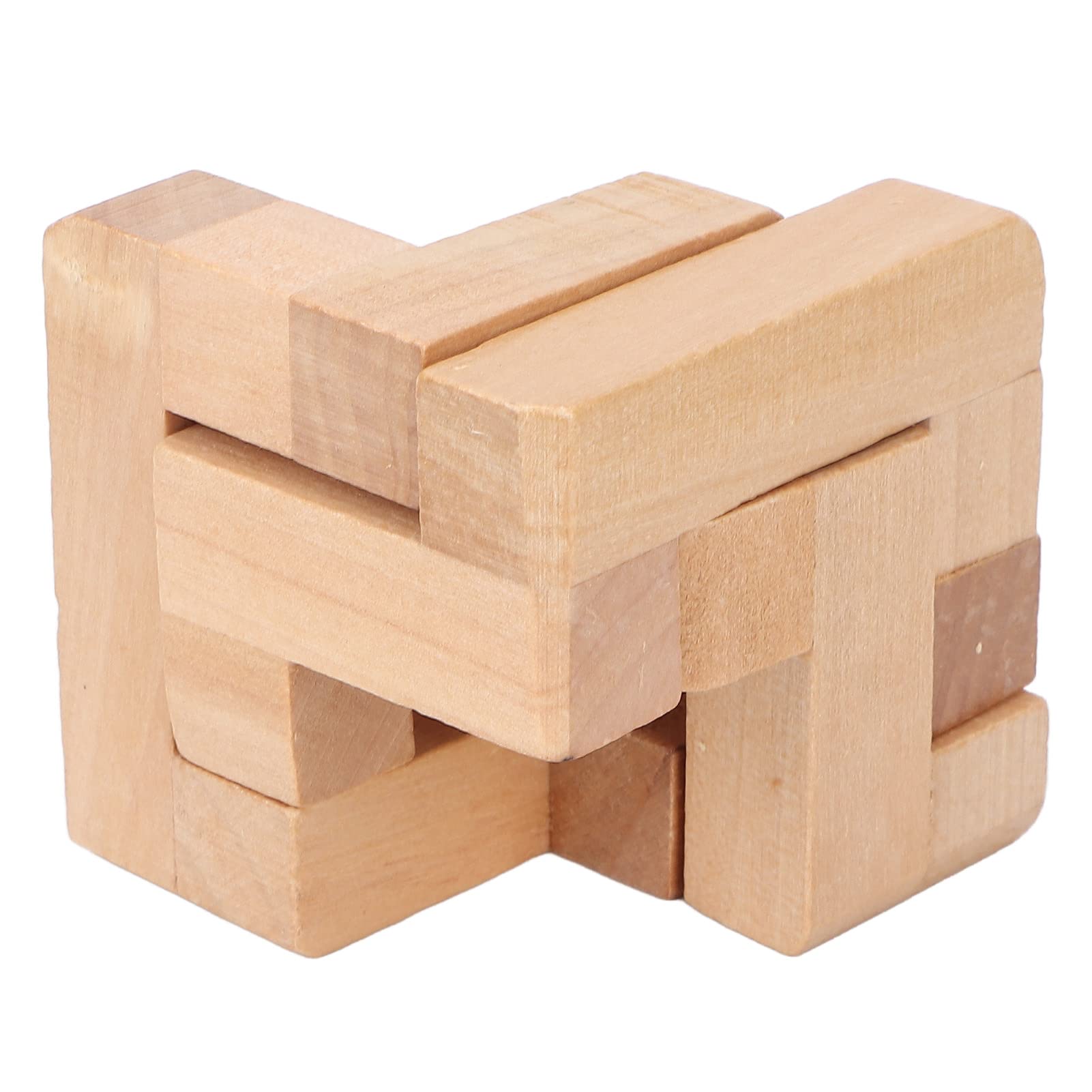 Dioche Smart Wooden Brain Teaser Puzzle - Interlocking Educational Lock Toy for Kids & Adults - Perfect for Stress Relief, Classroom Learning & Family Game Night
