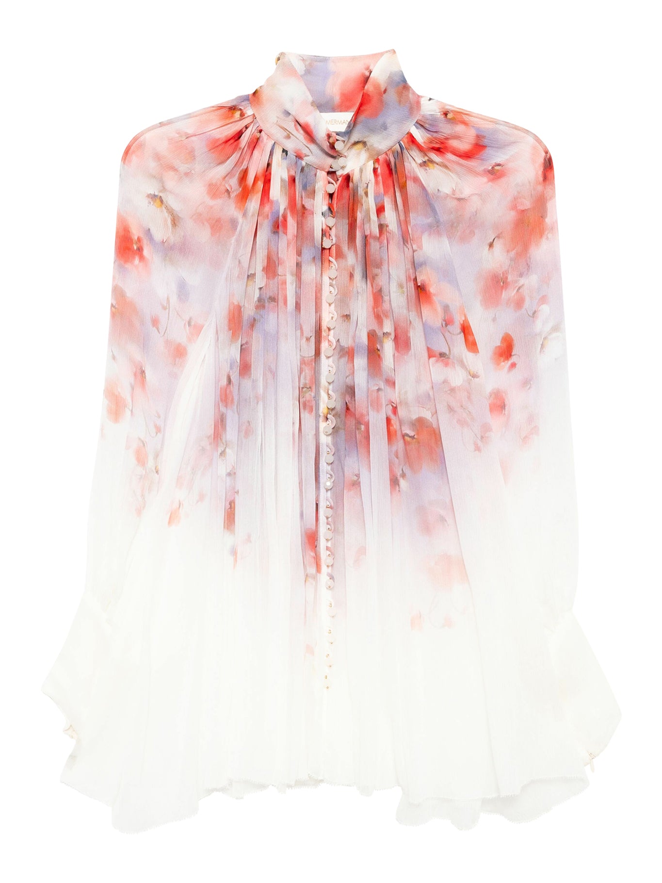 Floral Print Blouse for Women - Elegant Flowy Tops with V-Neck & Short Sleeves - Perfect for Spring Summer, Office Wear & Casual Outfits