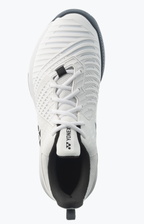 Yonex Power Cushion Sonicage Plus Wide All Court Tennis Shoes for Men & Women - White - Perfect for Hard Court, Clay Court & Indoor Play