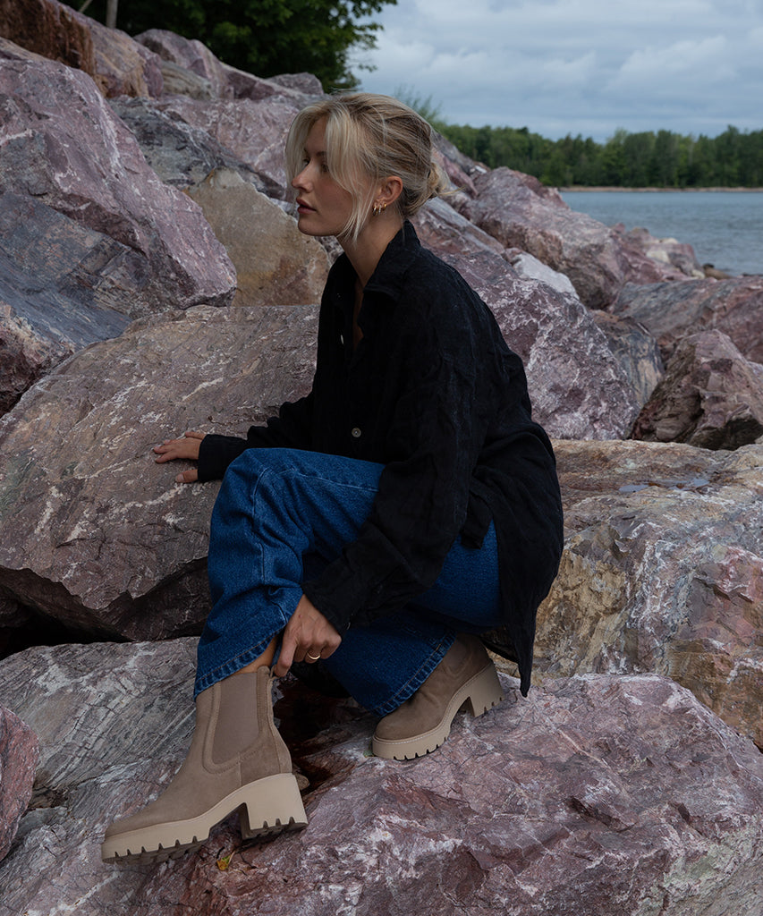 HAWK H2O BOOTIES - Waterproof Mushroom Suede Shoes for Women & Men | Comfortable Slip-On Booties for Beach, Pool, Boating & Outdoor Activities