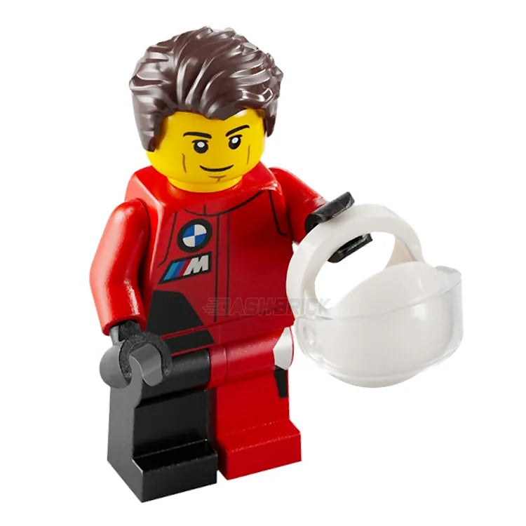 LEGO Minifigure BMW M Hybrid V8 Race Driver - Speed Champions Building Toy for Kids & Adults - Perfect for Car Racing Fans & Collectors - Great Gift for Birthday & Christmas