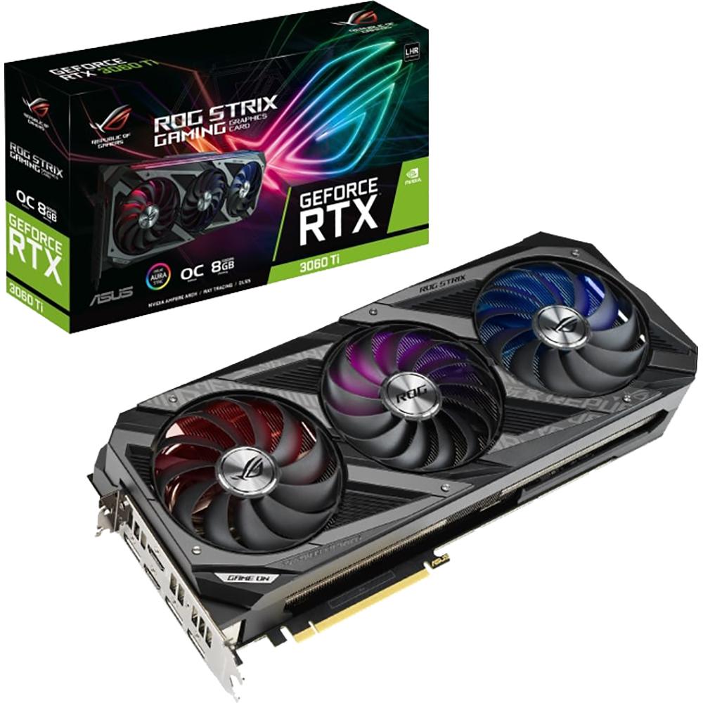 ASUS ROG STRIX RTX 3060 Ti 8GB GDDR6 Gaming Graphics Card - High Performance for 1440p Gaming, VR & Content Creation