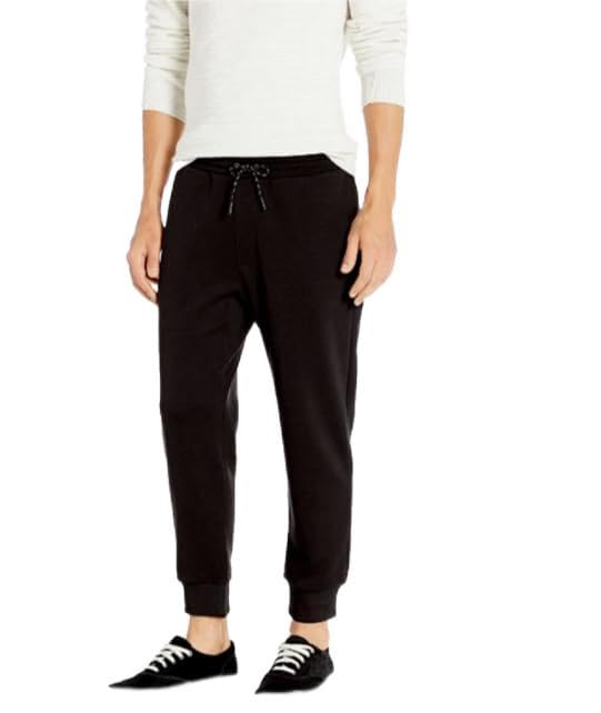 Armani Exchange Men's Double Knit Drawstring Jogger Pants - Comfortable Casual Sweatpants for Lounge, Gym & Streetwear Fashion