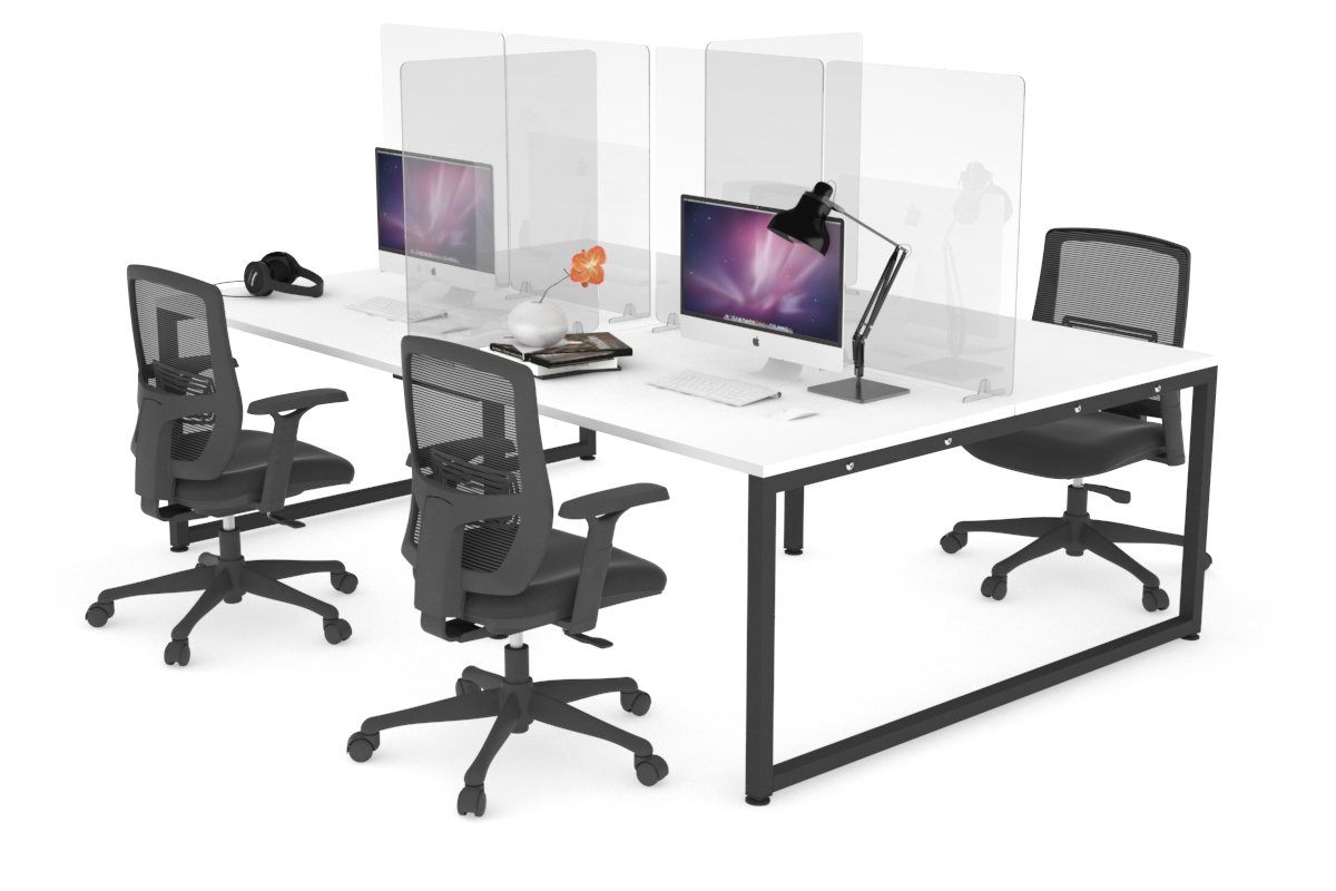 Clear Perspex Value Desk Hygiene Divider - Privacy Screen for Office, School & Home Workspace Protection
