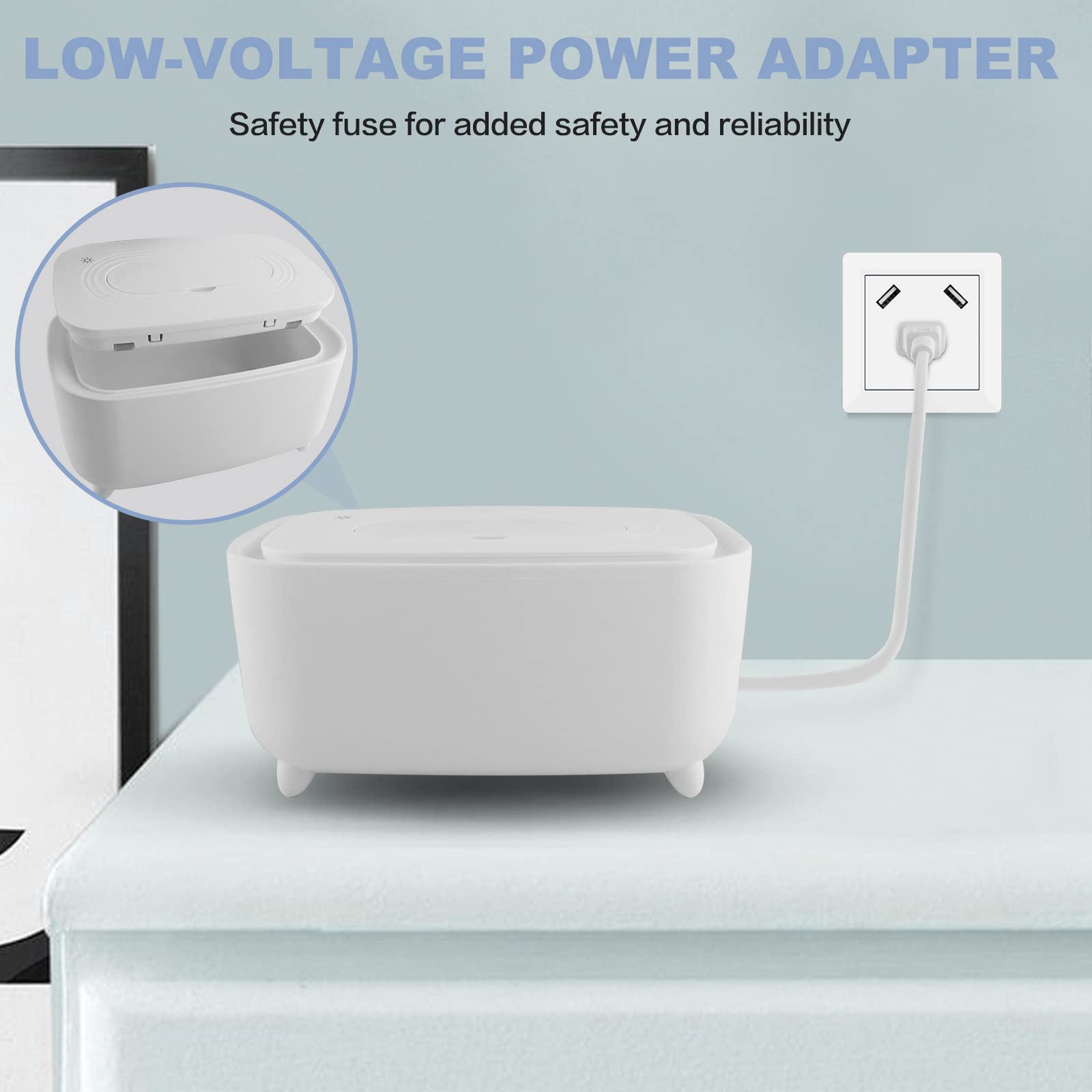 Baby Wipes Warmer & Dispenser - Portable Electric Wipe Warmer for Newborns & Infants | Perfect for Diaper Changes, Nursery, and On-the-Go Use