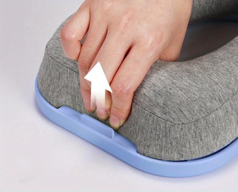 Foldable Memory Foam Travel Pillow for Airplane, Car & Train - Portable Nap Desk Sleeping Pillow for Adults & Kids - Comfortable & Breathable for Office, School & Travel Use