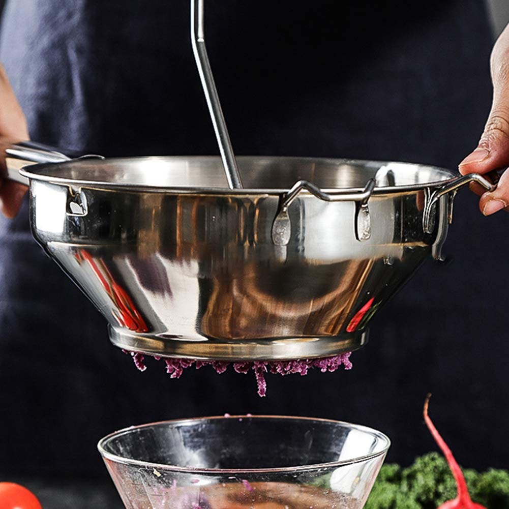 Premium Stainless Steel Food Mill - Heavy Duty Rotary Food Grinder for Purees, Sauces & Baby Food | Perfect for Tomatoes, Mashed Potatoes & Homemade Jams | Kitchen Essential for Canning & Cooking
