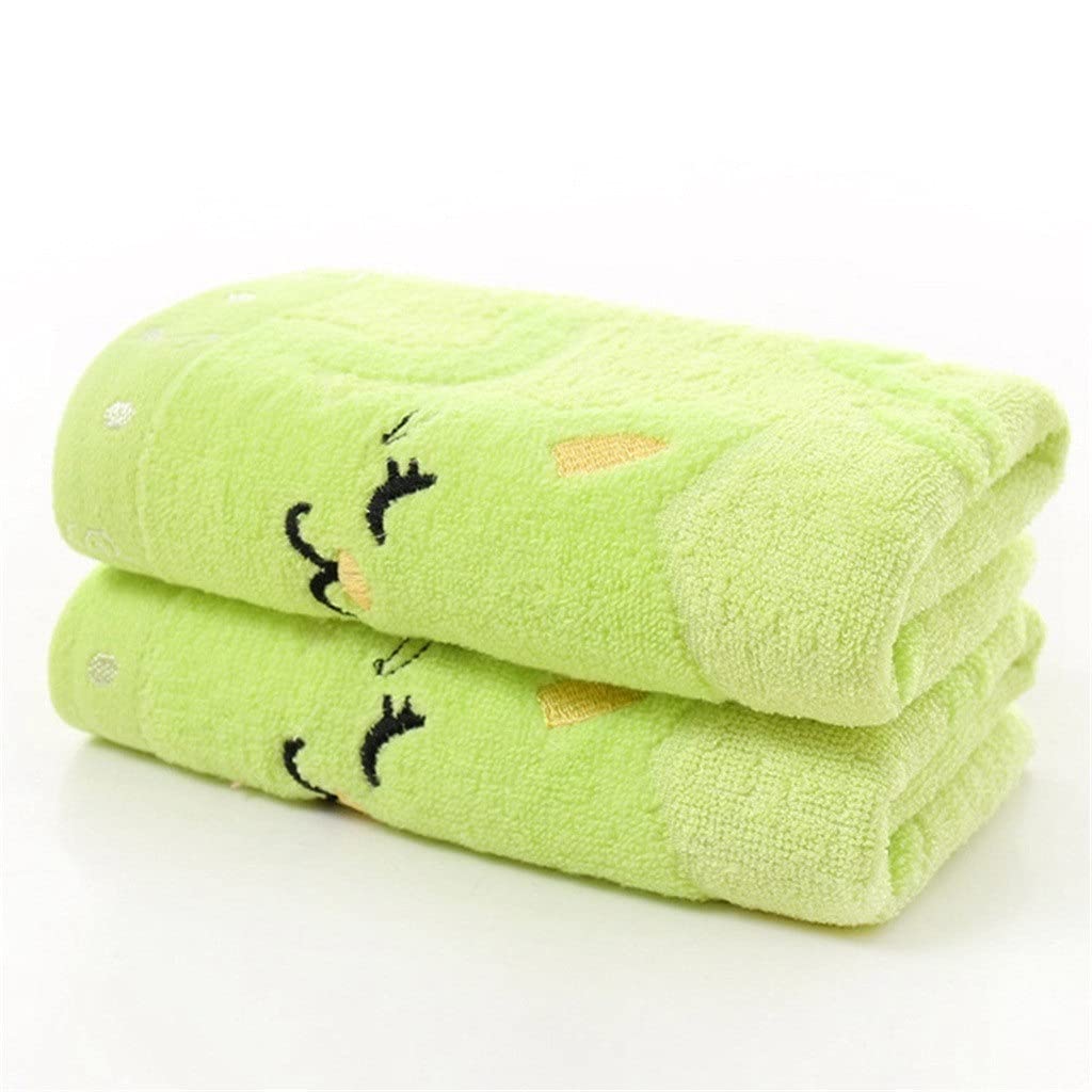 Soft Cotton Baby Washcloth for Newborn & Infant - Gentle Bathing & Shower Towel - Green (As Shown) - Perfect for Sensitive Skin, Bath Time & Nursery Care