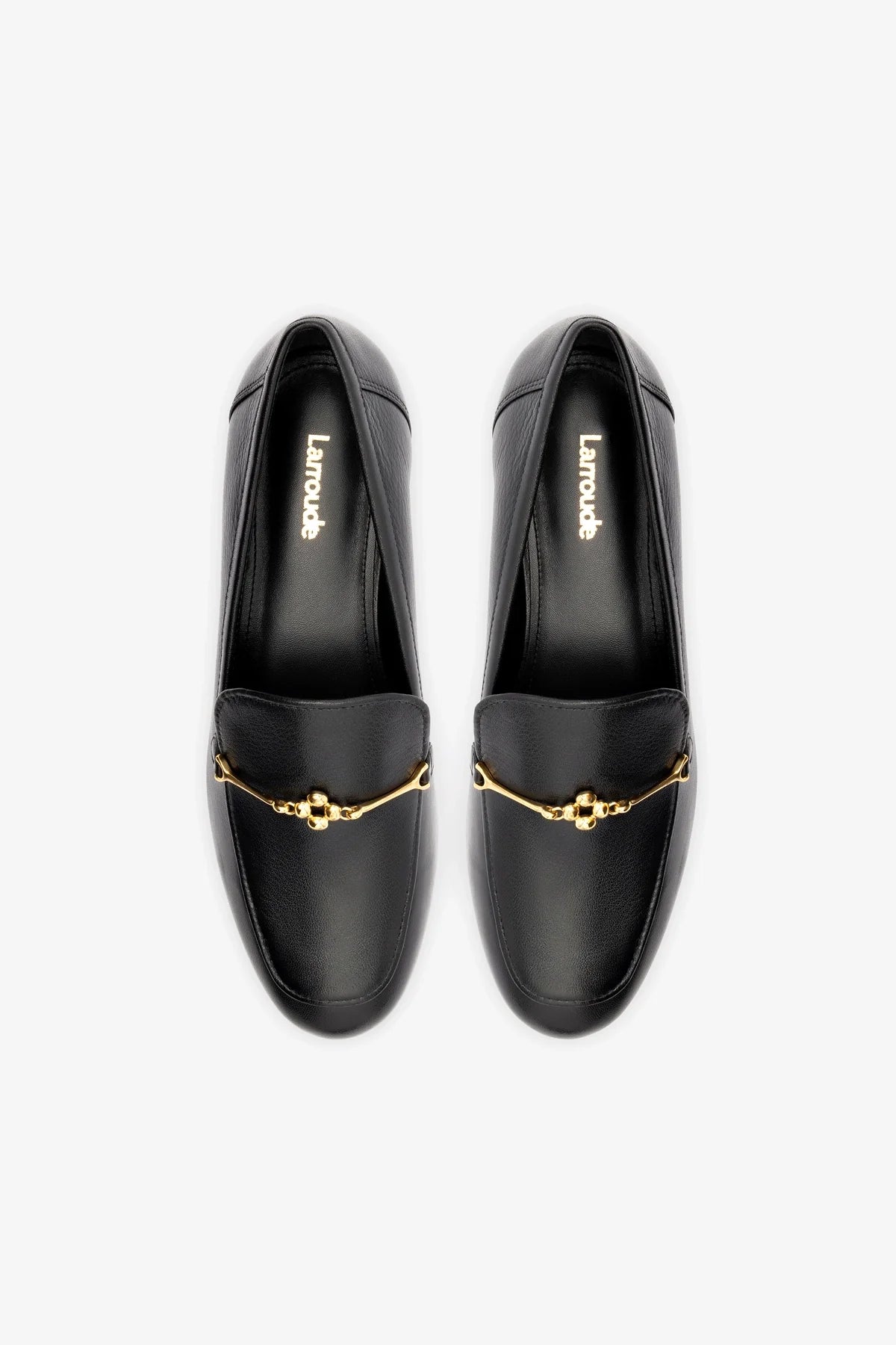 Black Leather Katherine Loafers for Women - Comfortable Slip-On Shoes for Work, Office & Casual Wear