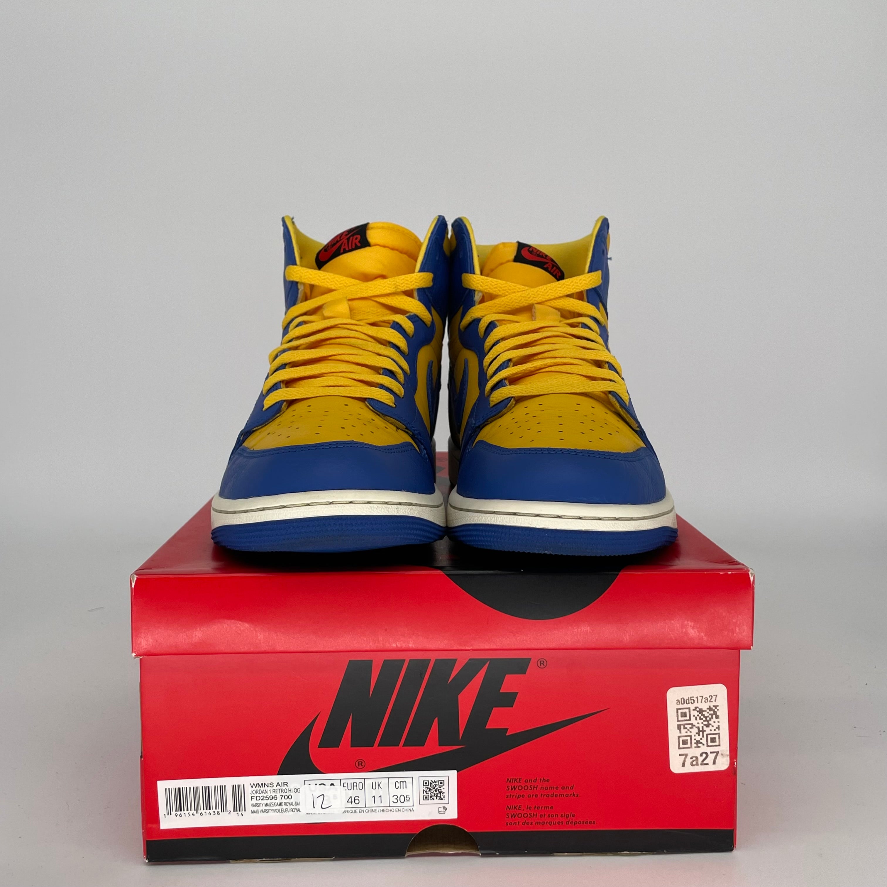 AIR JORDAN 1 REVERSE LANEY W Basketball Shoes - Size 12/13.5W (FD2596-700) - Retro Sneakers for Men, Women & Teens - Perfect for Streetwear, Casual Wear & Basketball Games