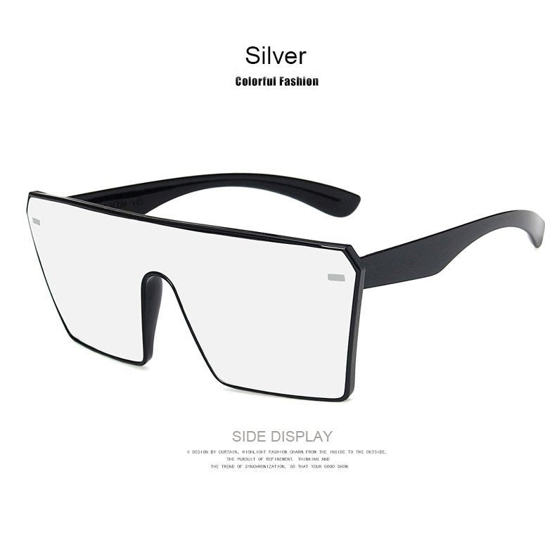 Stylish Oversized Square Sunglasses for Women & Men - UV Protection, Trendy Fashion Accessory for Summer, Beach, and Outdoor Activities